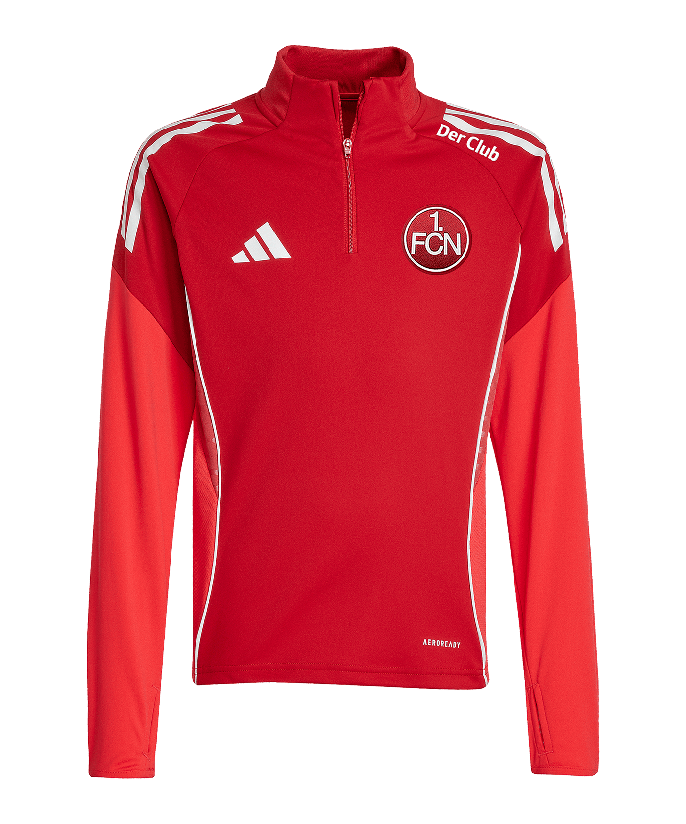 adidas 1. FC Nürnberg Sweatshirt Rot - rot