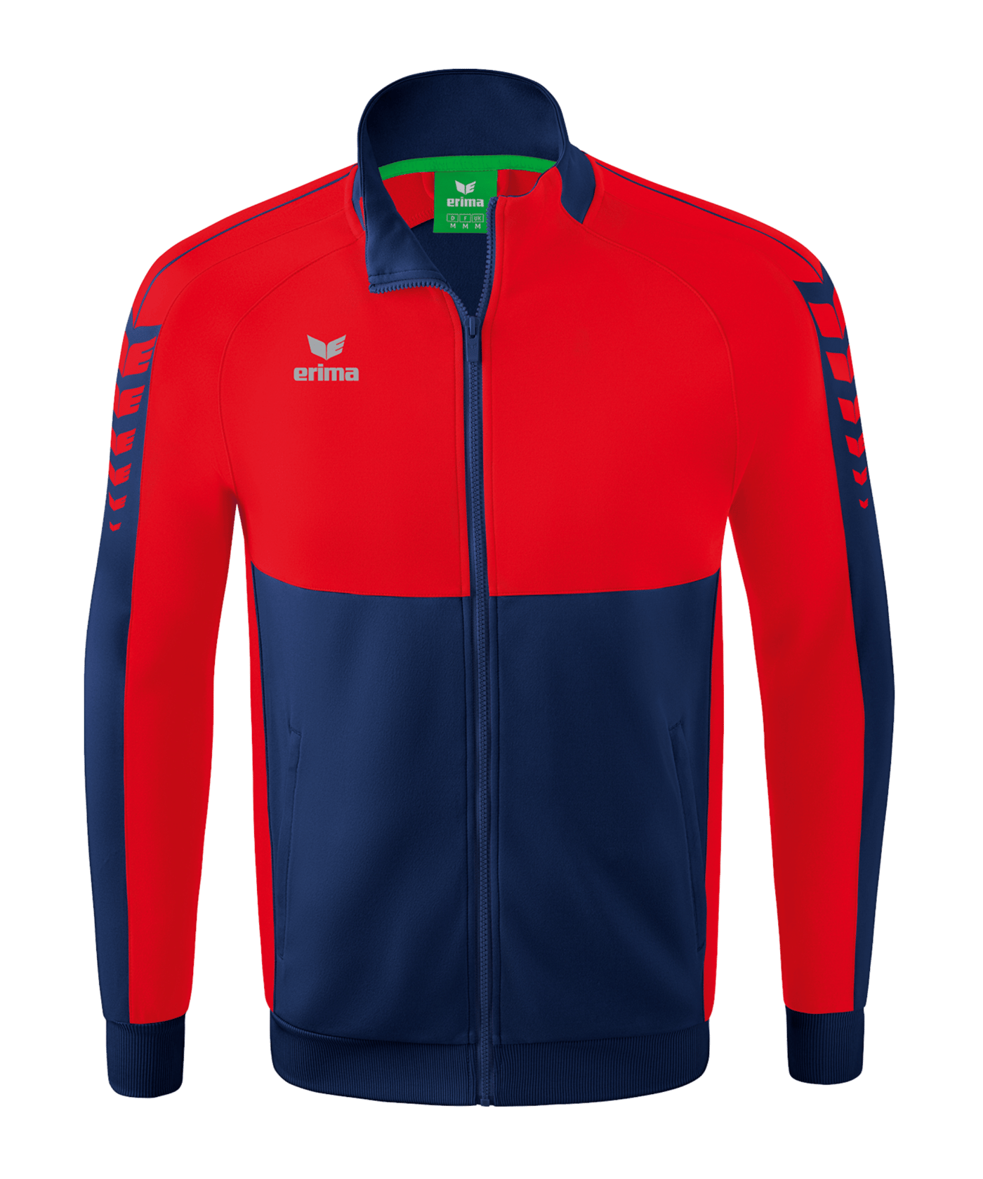 Erima Six Wings Worker Jacke Kids Blau Rot - blau