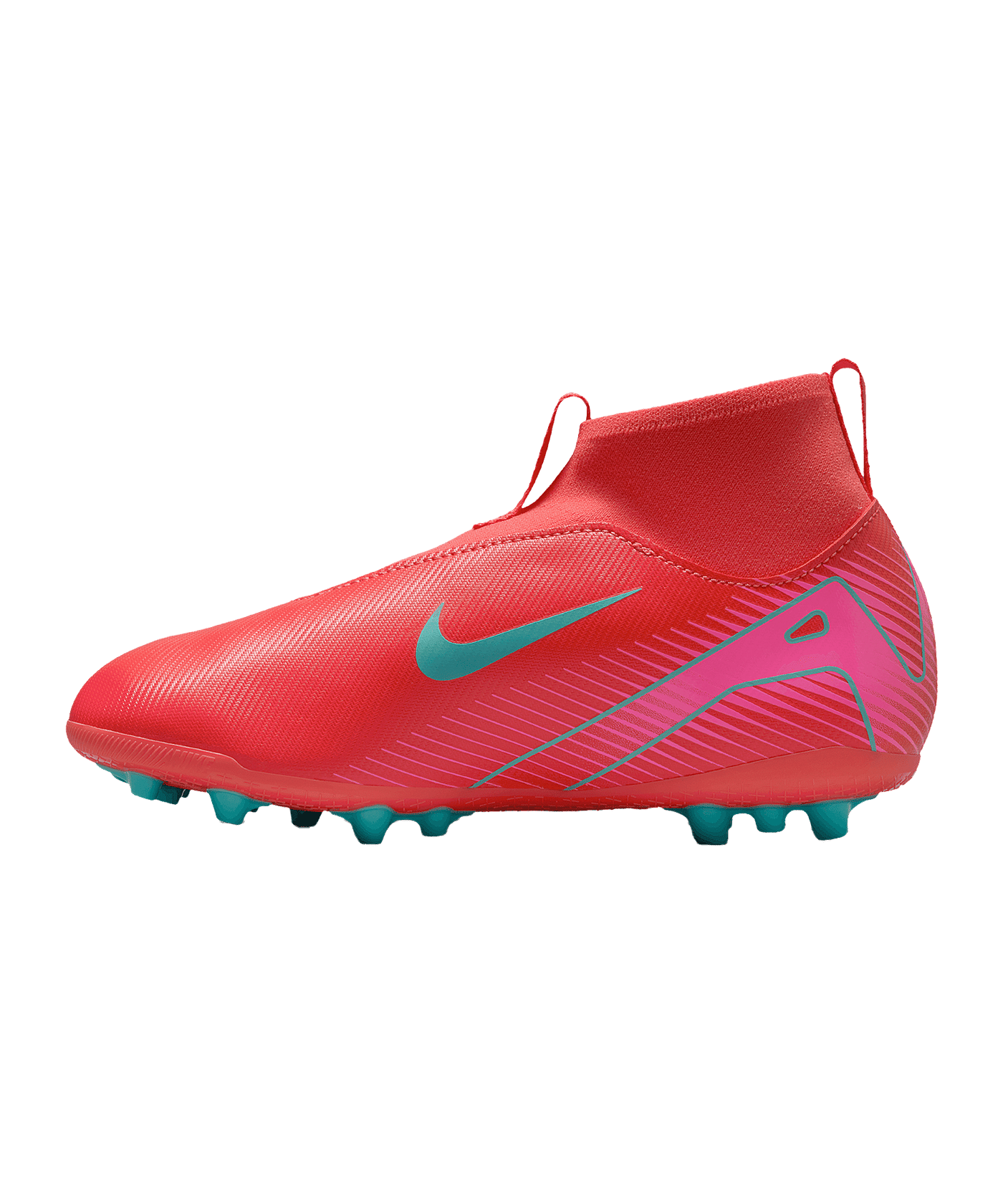 Nike Jr Air Zoom Mercurial Superfly X Academy AG Mad Energy Kids Rot F800 - rot