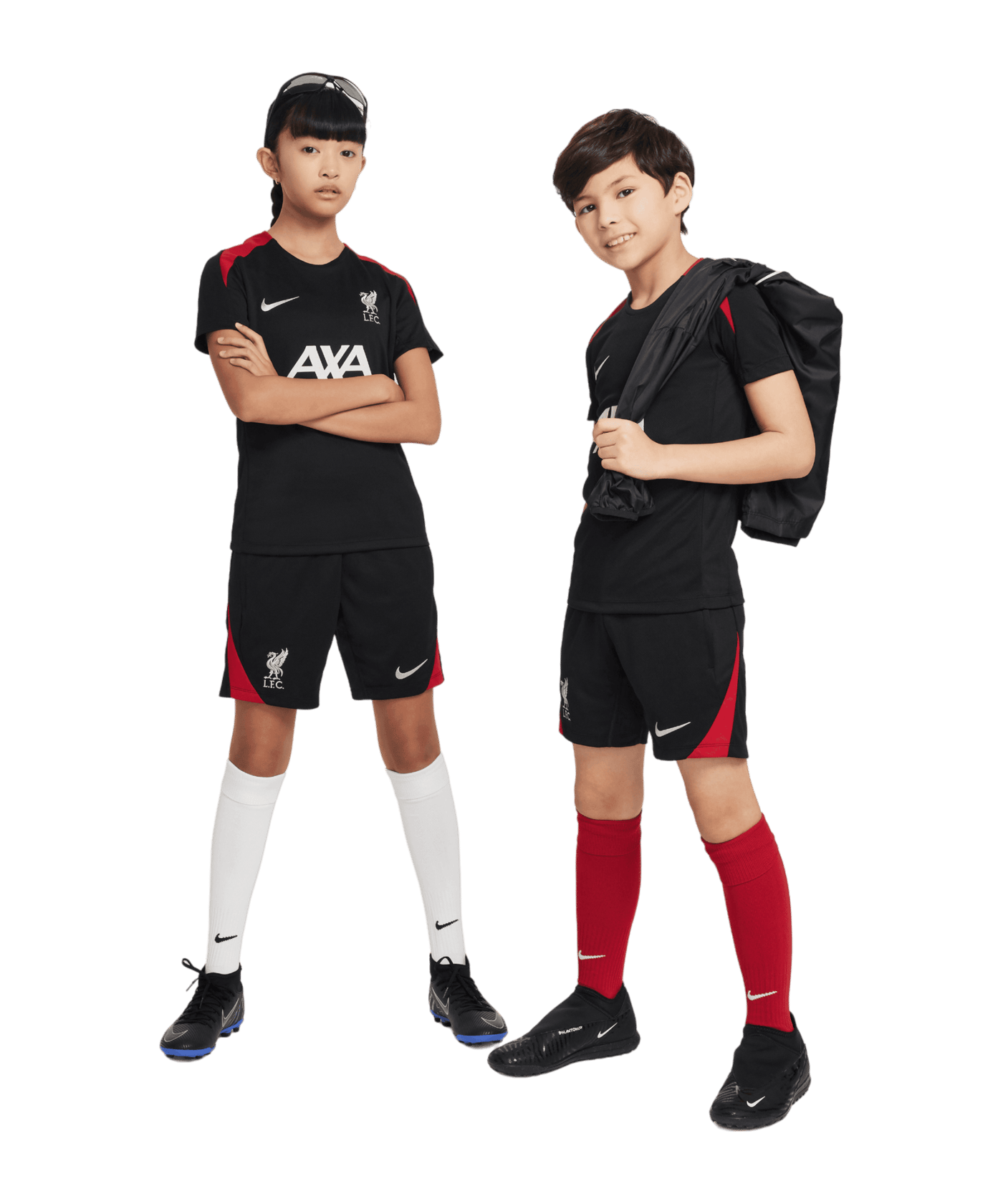 Nike FC Liverpool Trainingsshort Kids Schwarz F010 - grau