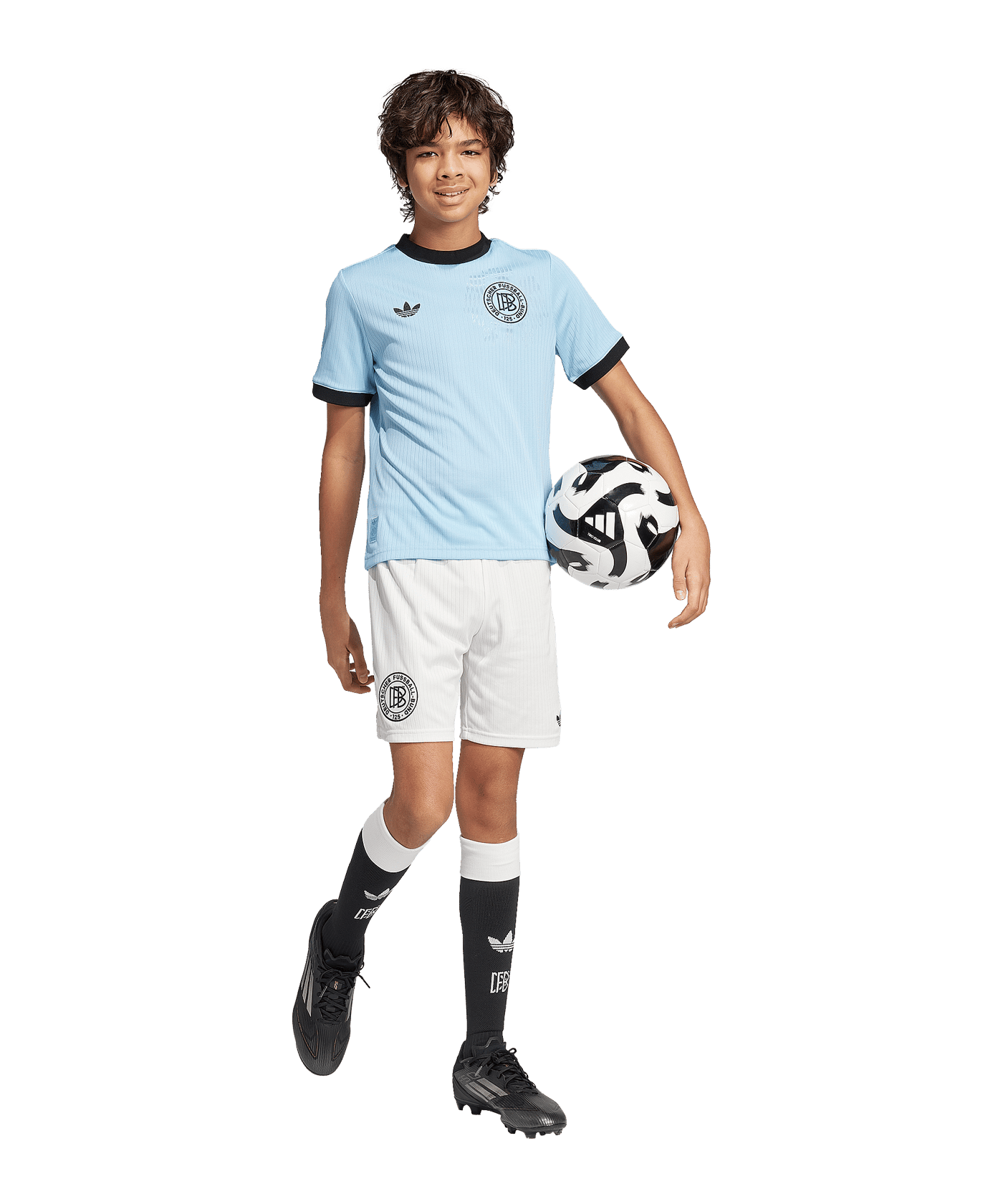 adidas Deutschland 125th Anniversary Trikot Kids Kids Blau - blau