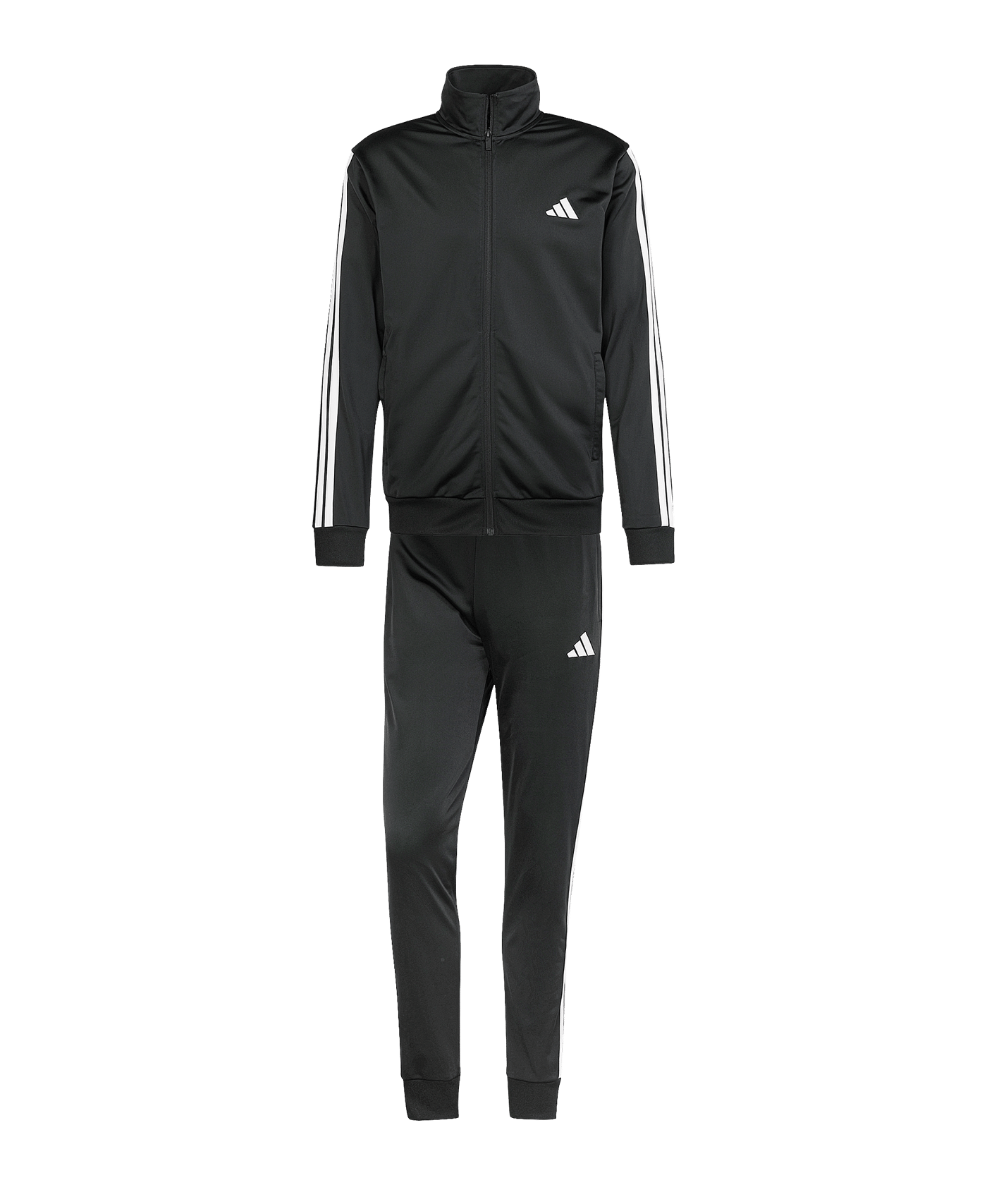 adidas 3 Stripes Trainingsanzug Schwarz - schwarz