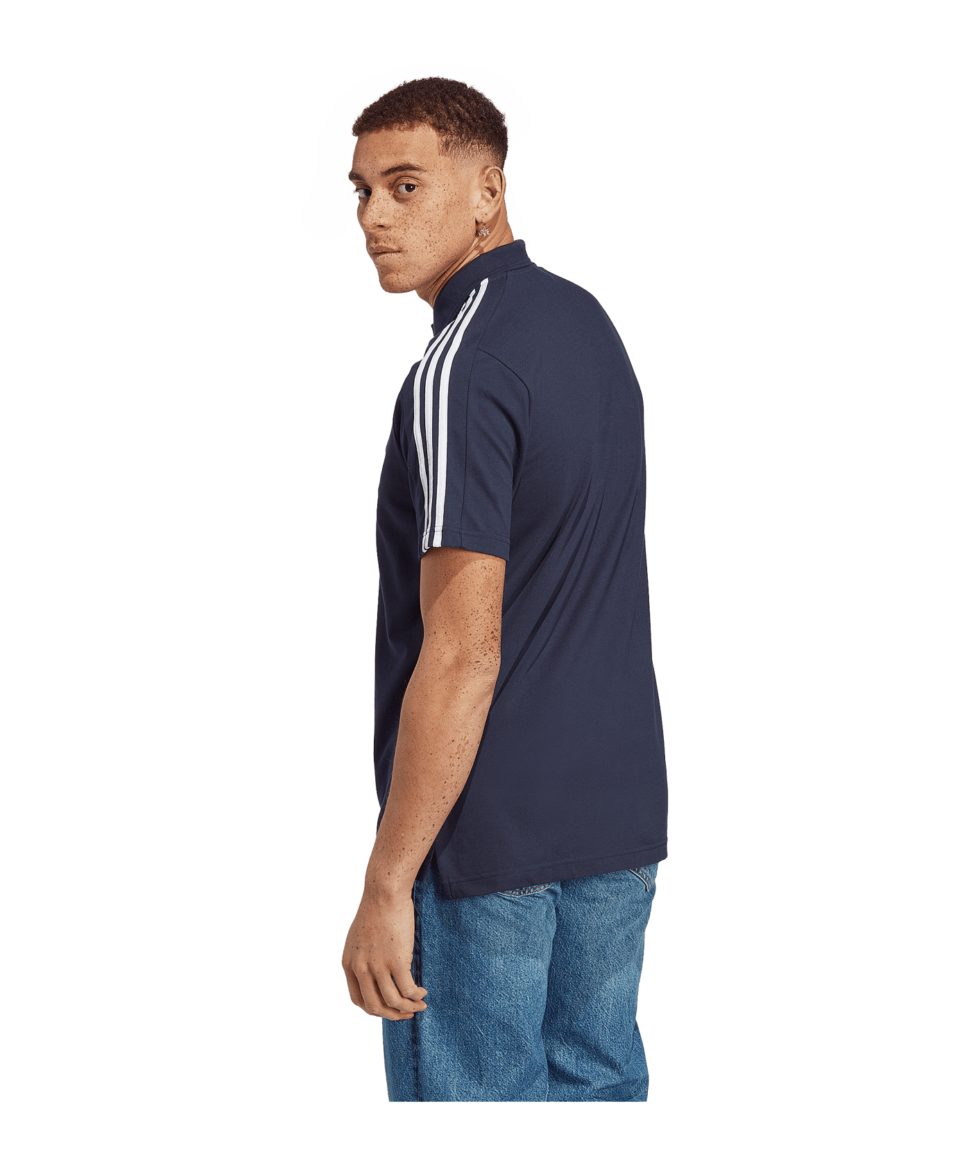 adidas Essentials 3-Stripes Poloshirt Blau - blau