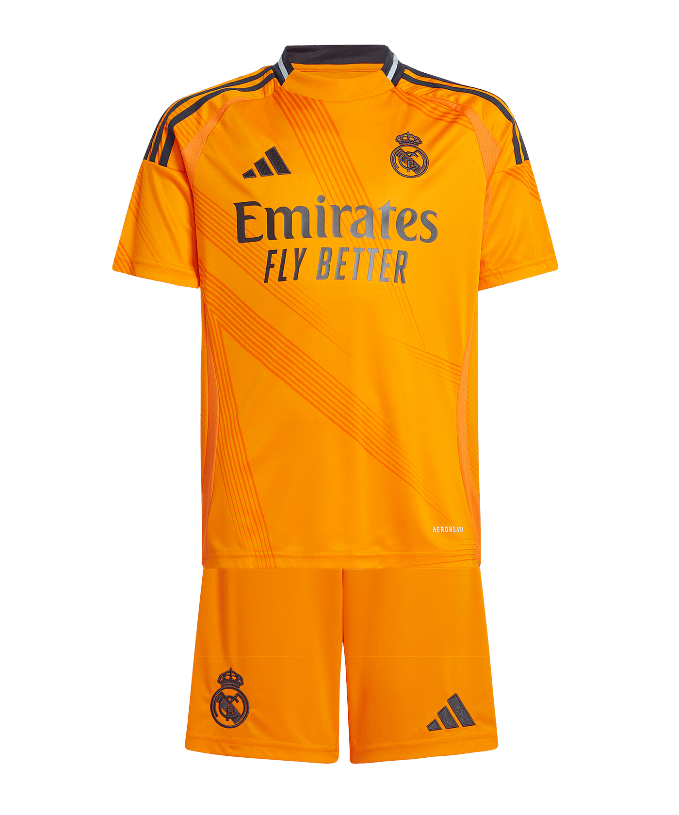 adidas Real Madrid Trikot Set Away 2024/2025 Kids Orange - orange
