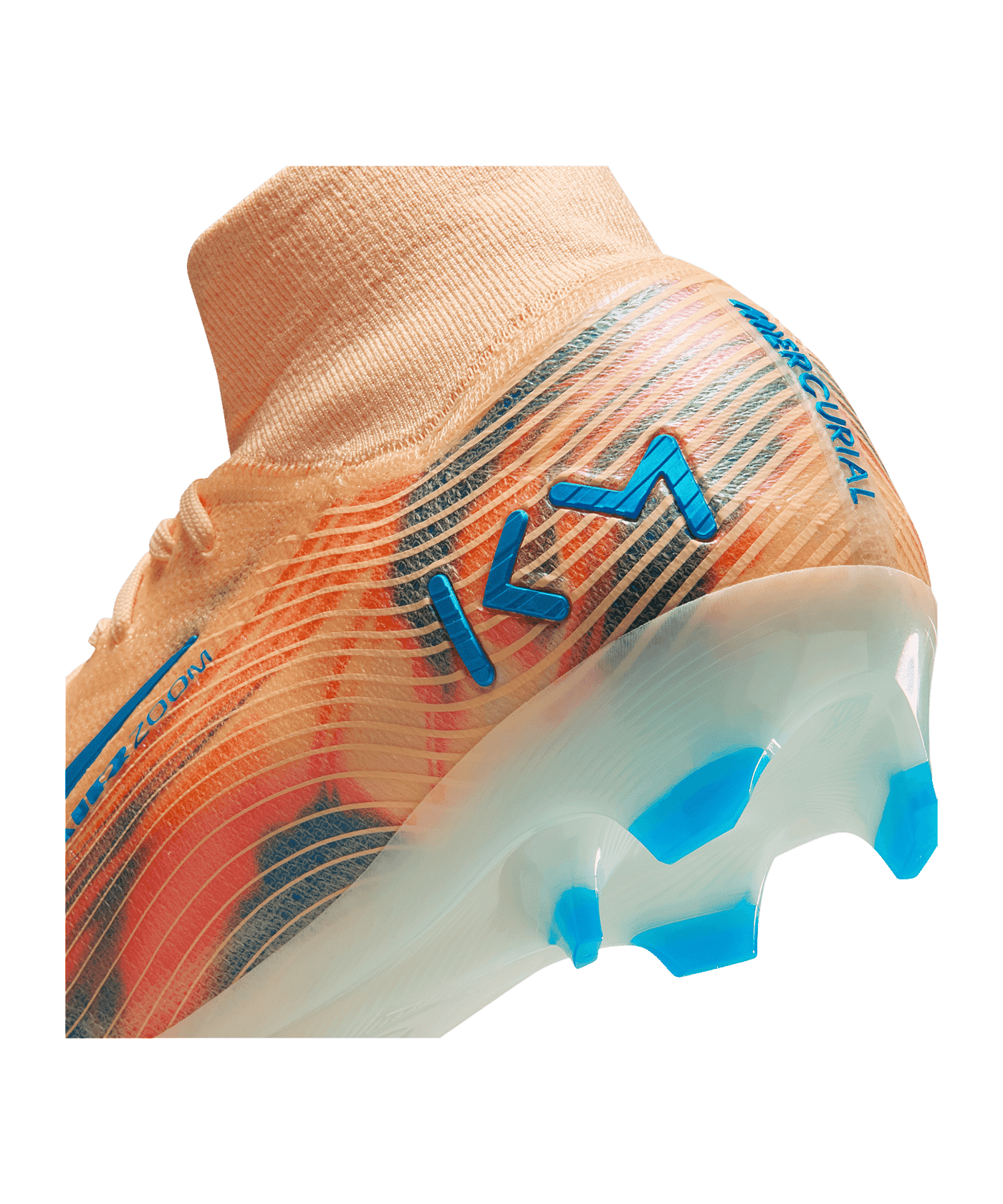 Nike Air Zoom Mercurial Superfly X Elite FG Kylian Mbappe Signature Orange F801 - orange