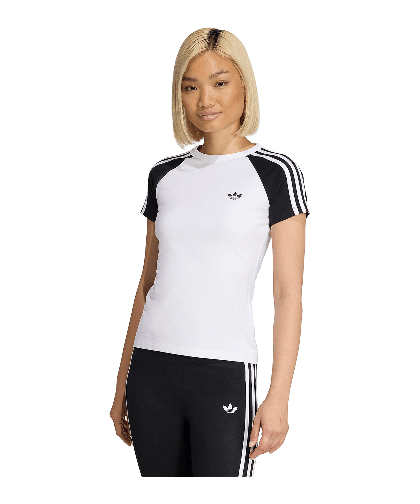 adidas SST T-Shirt Damen Weiß - weiss