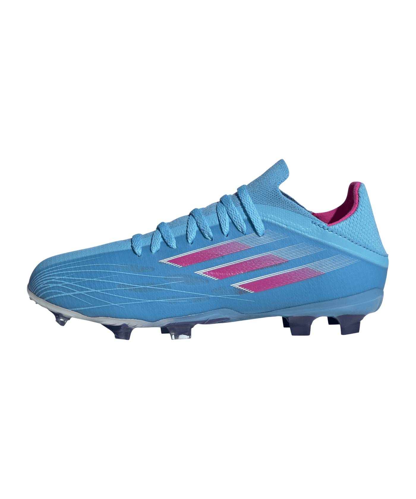 adidas X SPEEDFLOW.1 FG Sapphire Edge J Kids Blau Pink Weiss - blau