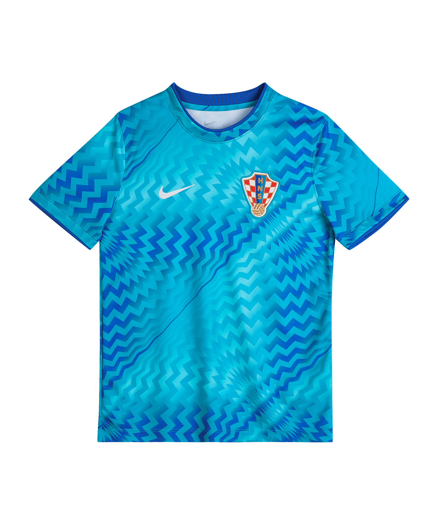Nike HNS Kroatien Prematch T-Shirt WM 2026 Kids Blau F447 - blau