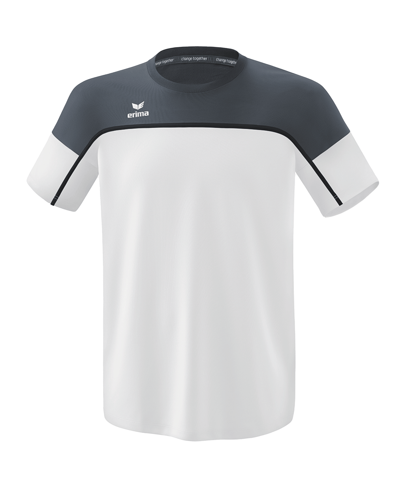 Erima Change by T-Shirt Weiss Grau - weiss