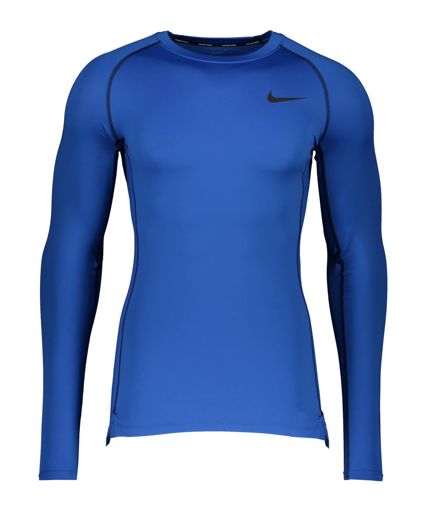 Nike Pro Tight-Fit Sweatshirt Blau Schwarz F480 - blau