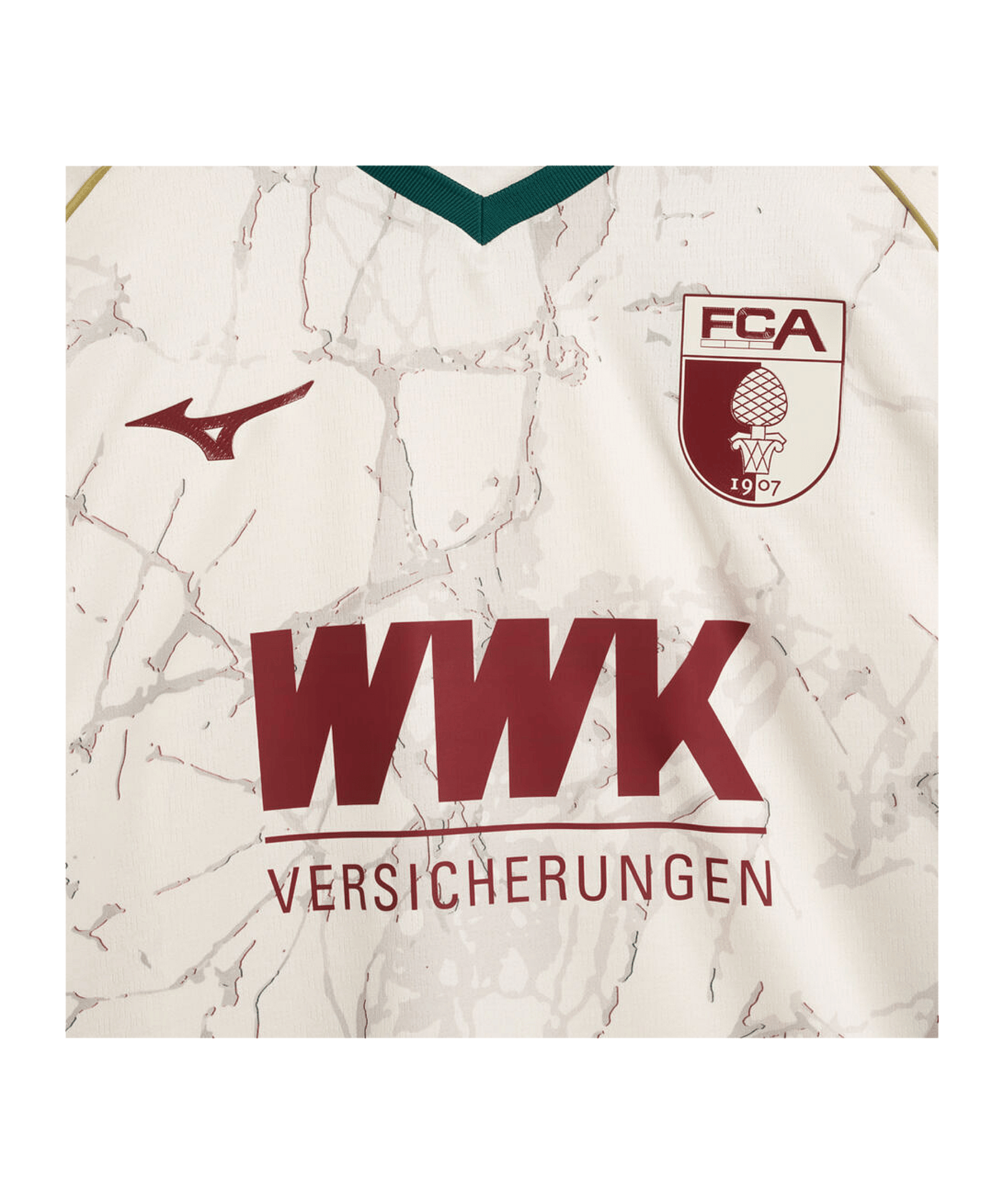 Mizuno FC Augsburg Trikot Home 2026/2027 Kids Weiß F57 - weiss