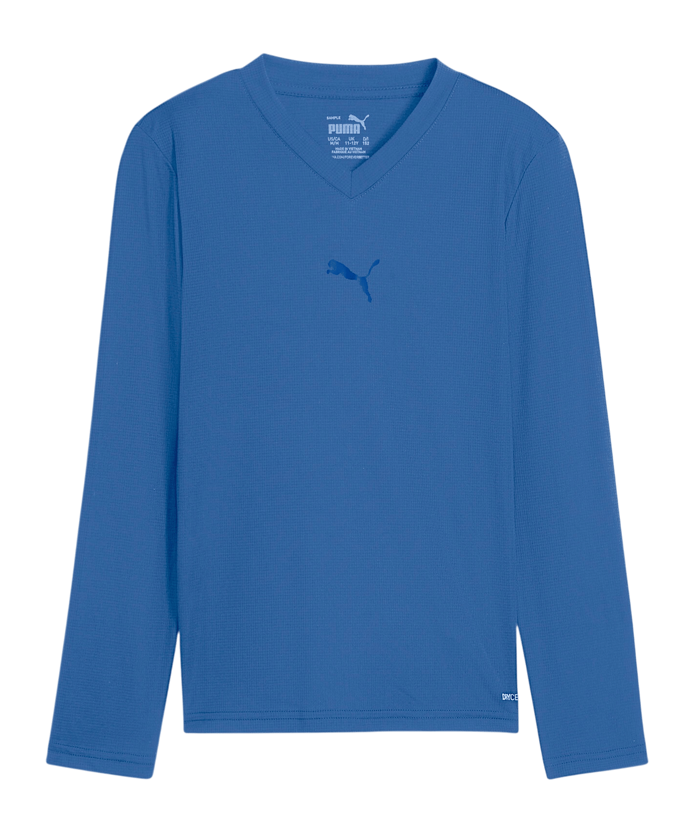PUMA teamGOAL Baselayer Longsleeve Kids Blau F02 - blau