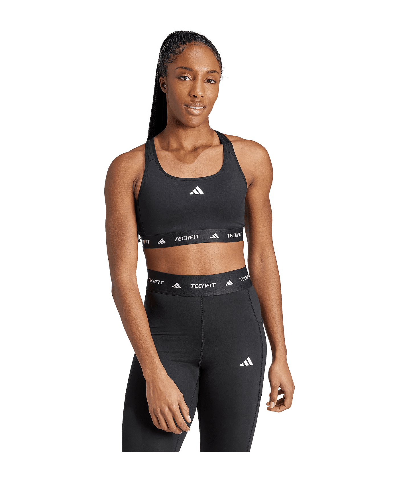 adidas Sport-BH Damen Schwarz - schwarz