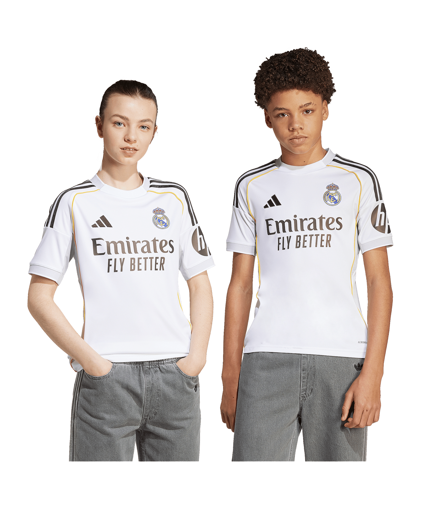 adidas Real Madrid Trikot Home 2025/2026 Kids Weiß - weiss