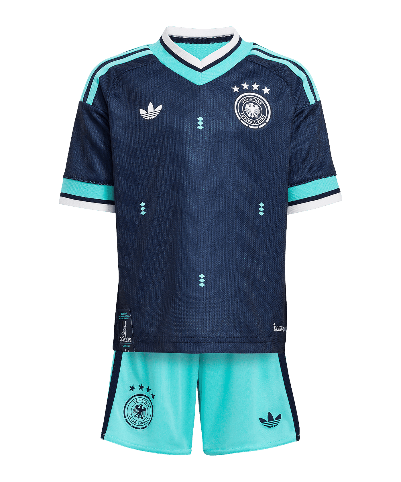 adidas DFB Deutschland Trikot Set Away WM 2026 Kids Blau - blau