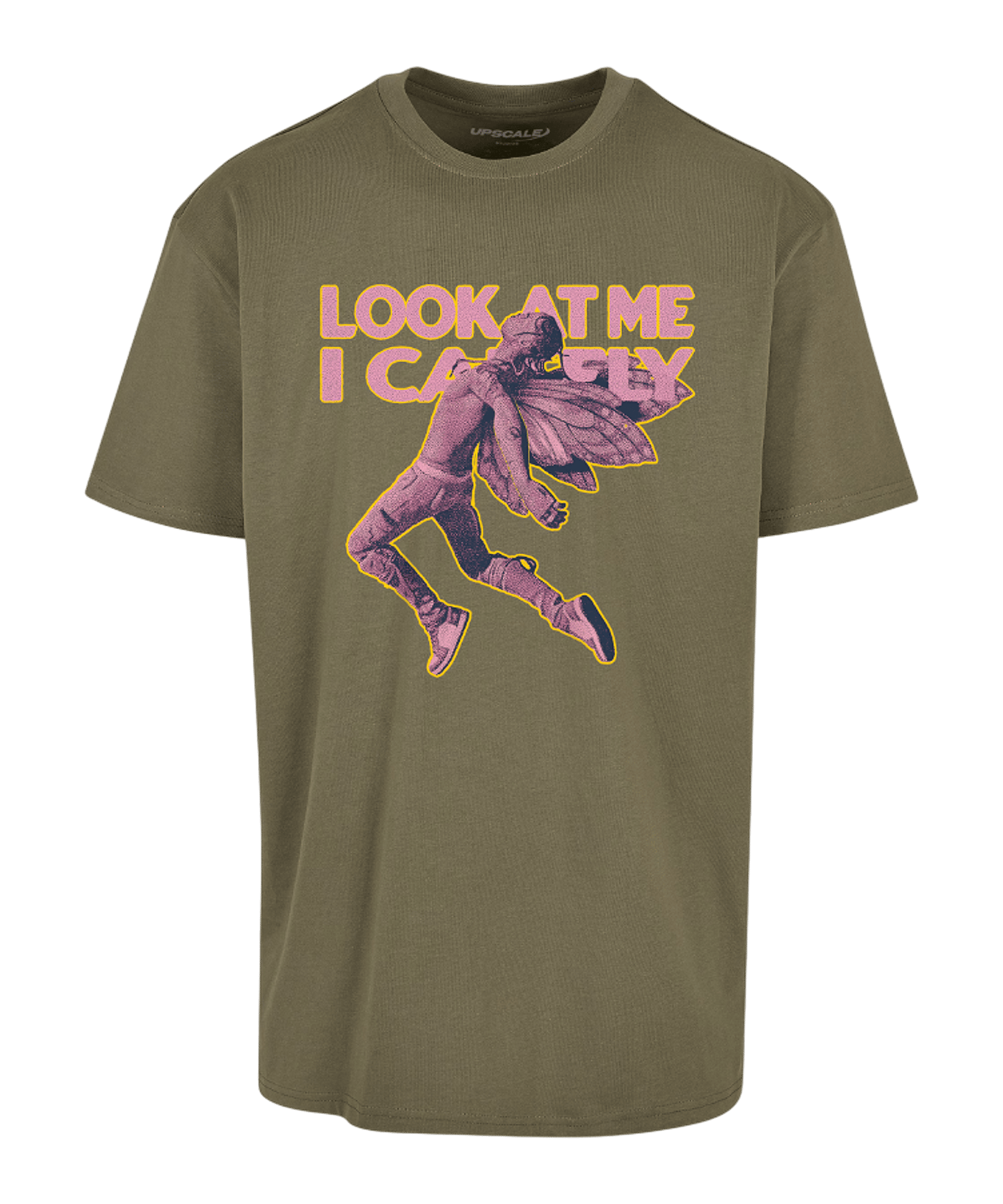 Mister Tee Look Oversized T-Shirt Grün - gruen