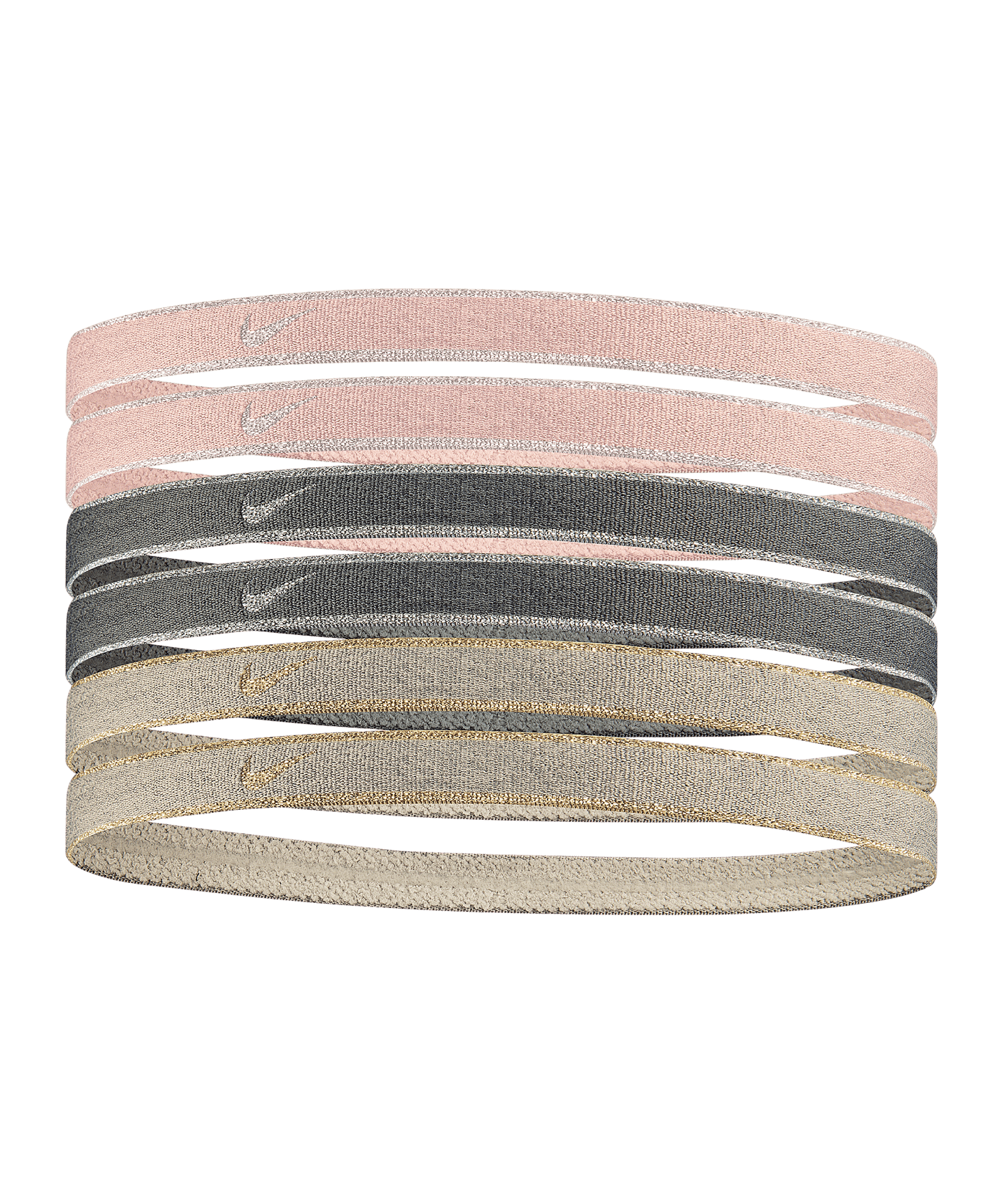 Nike Swoosh Sport 6er Pack Stirnband Pink F648 - rosa