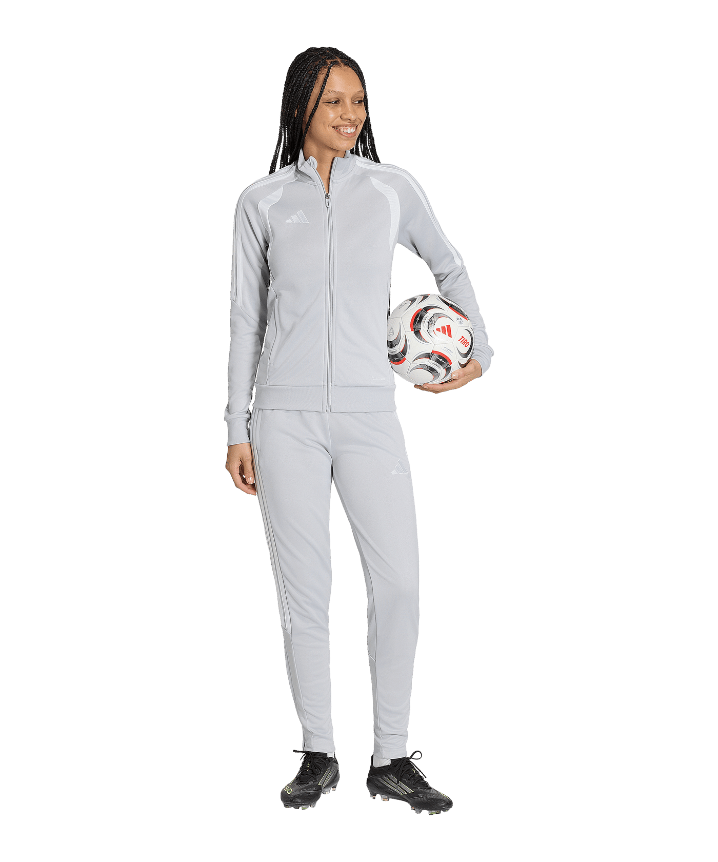 adidas Tiro26L Trainingsjacke Damen Grau - grau