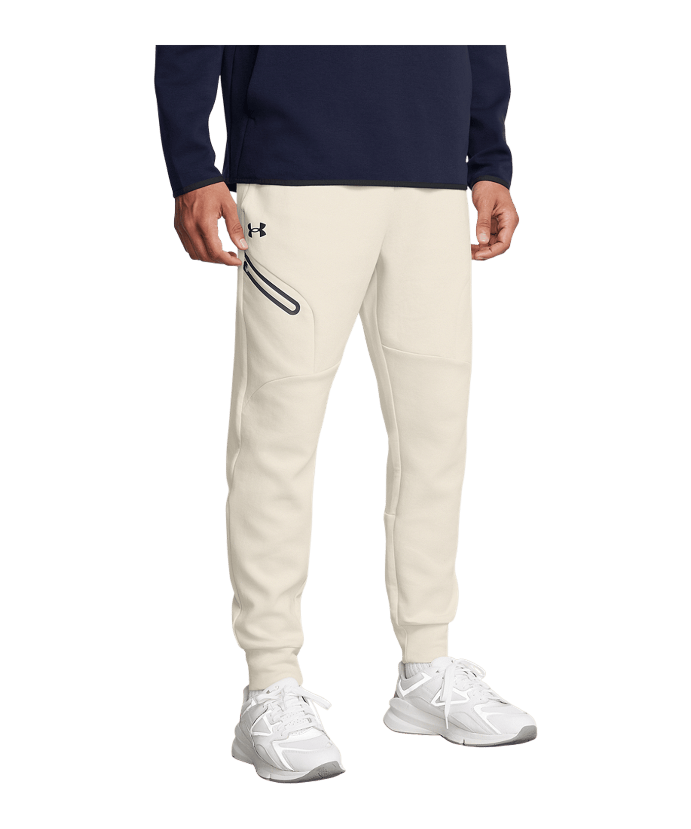 Under Armour Unstoppable Fleece Jogginghose Weiß - weiss