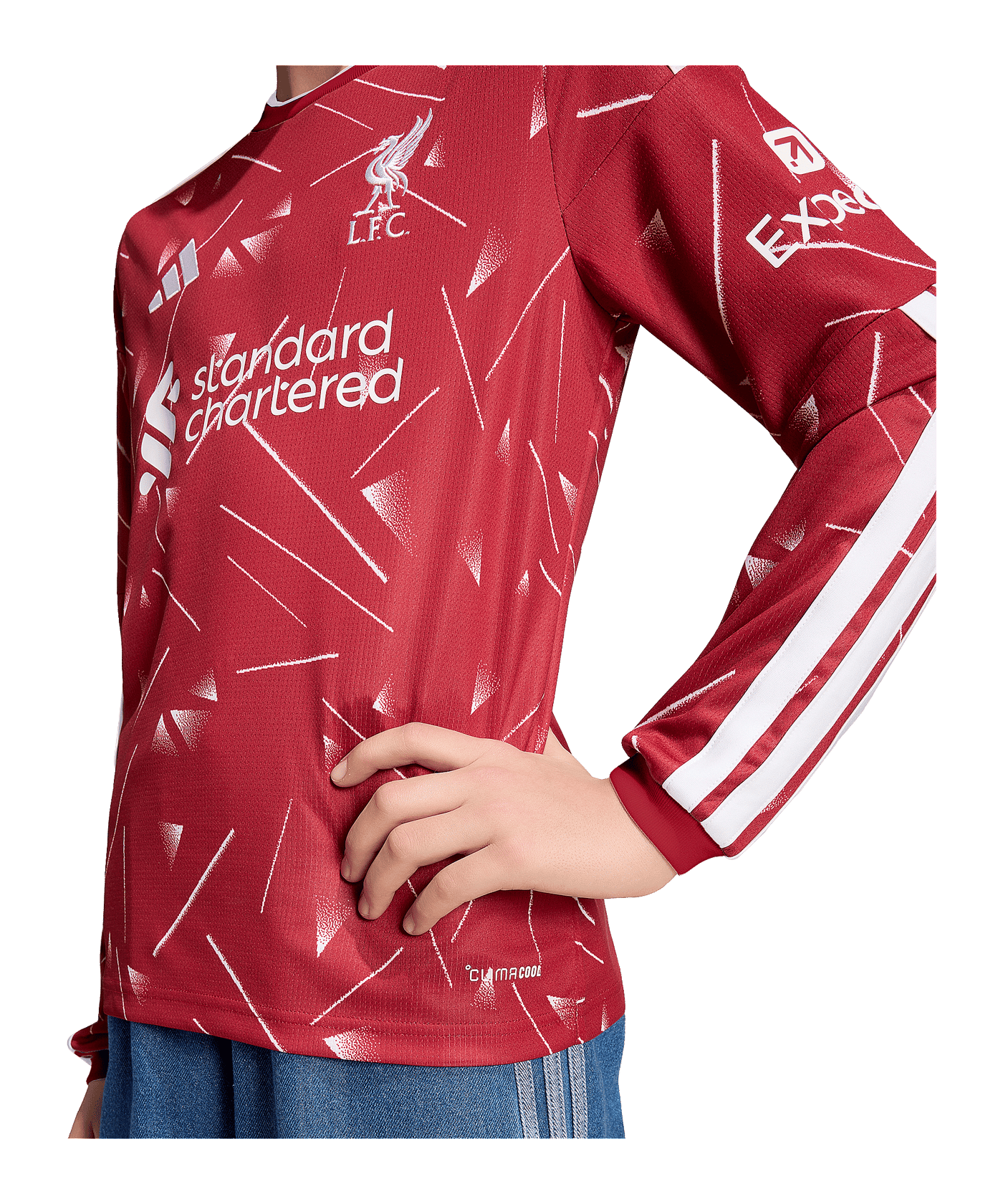 adidas FC Liverpool Trikot Langarm Home 2026/2027 Kids Rot - rot