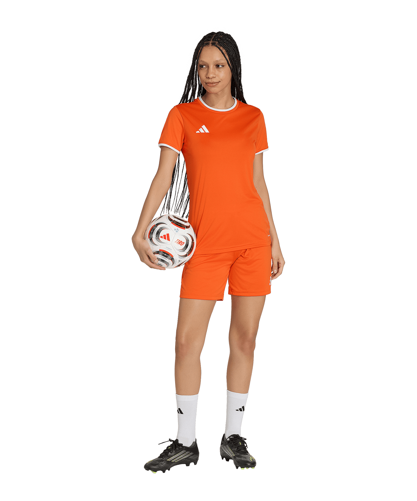 adidas Entrada 26 Short Damen Orange - orange