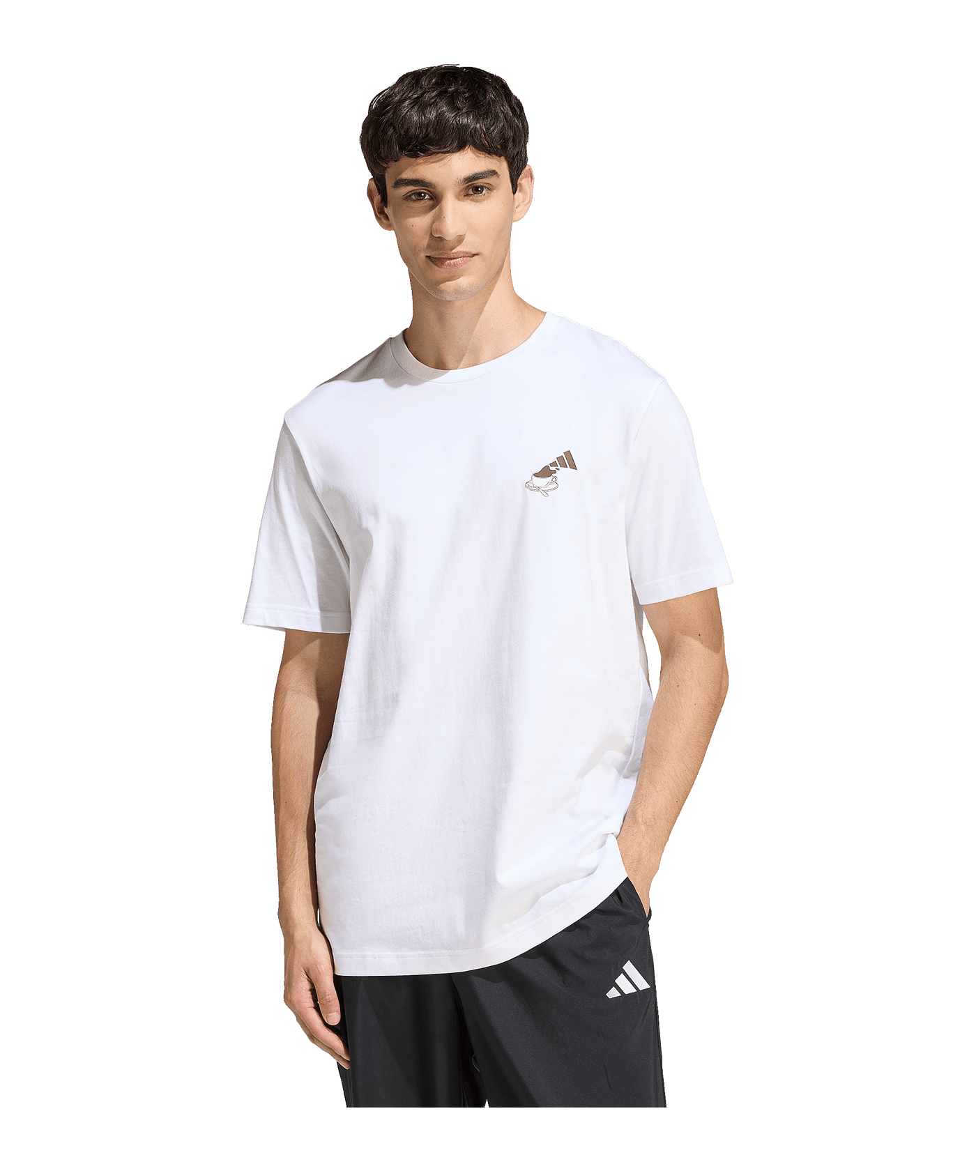 adidas Coffee Cafe Cheesecake T-Shirt Weiß White - weiss