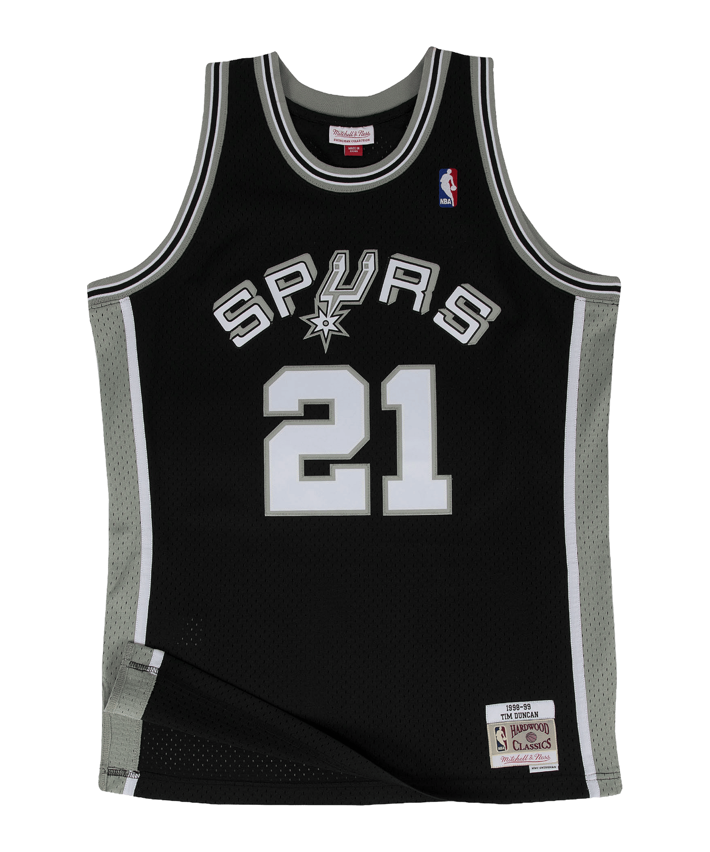 Mitchell and Ness NBA San Antonio Spurs 1998 - schwarz
