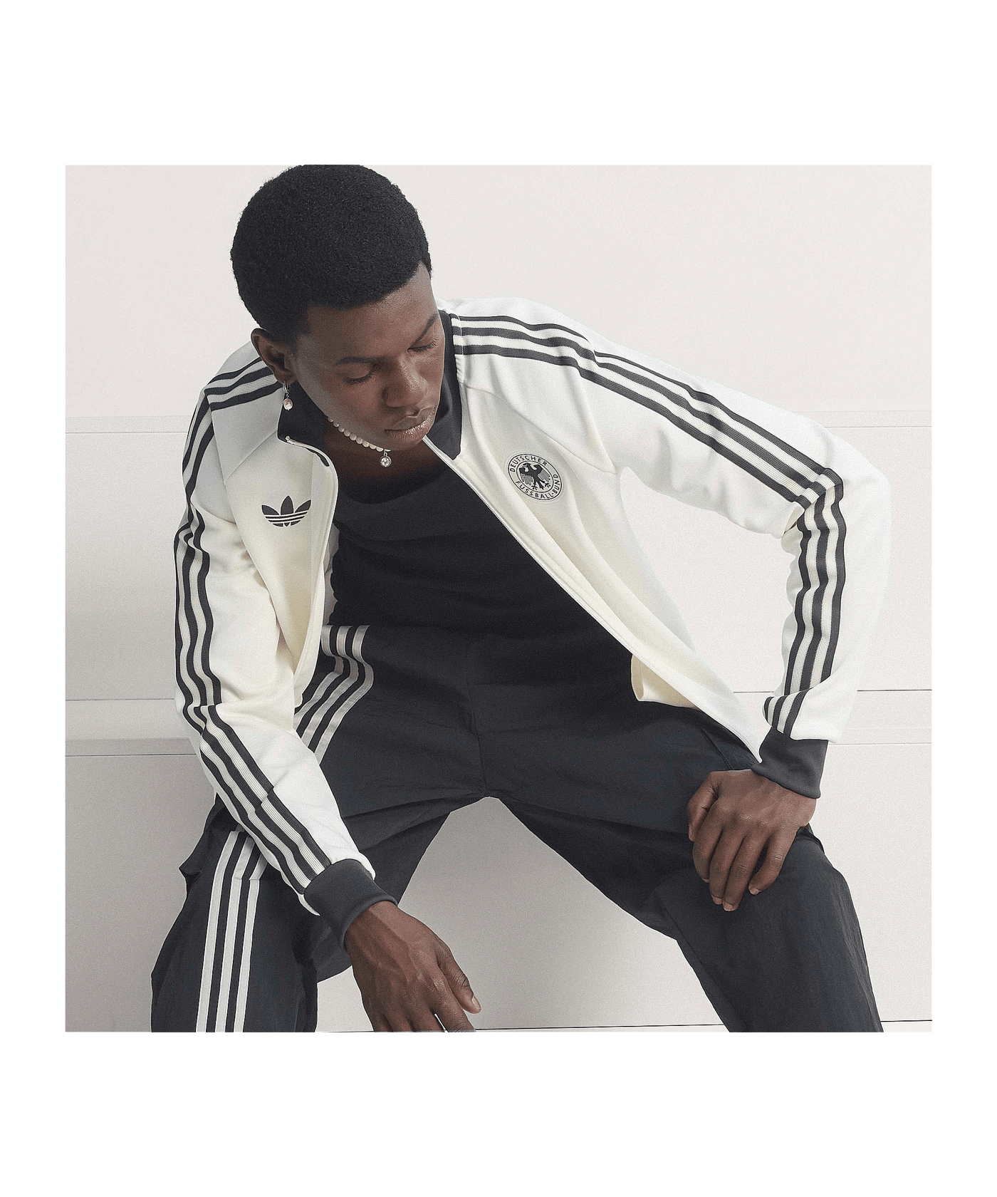 adidas DFB Deutschland Originals Jacke Weiß - weiss