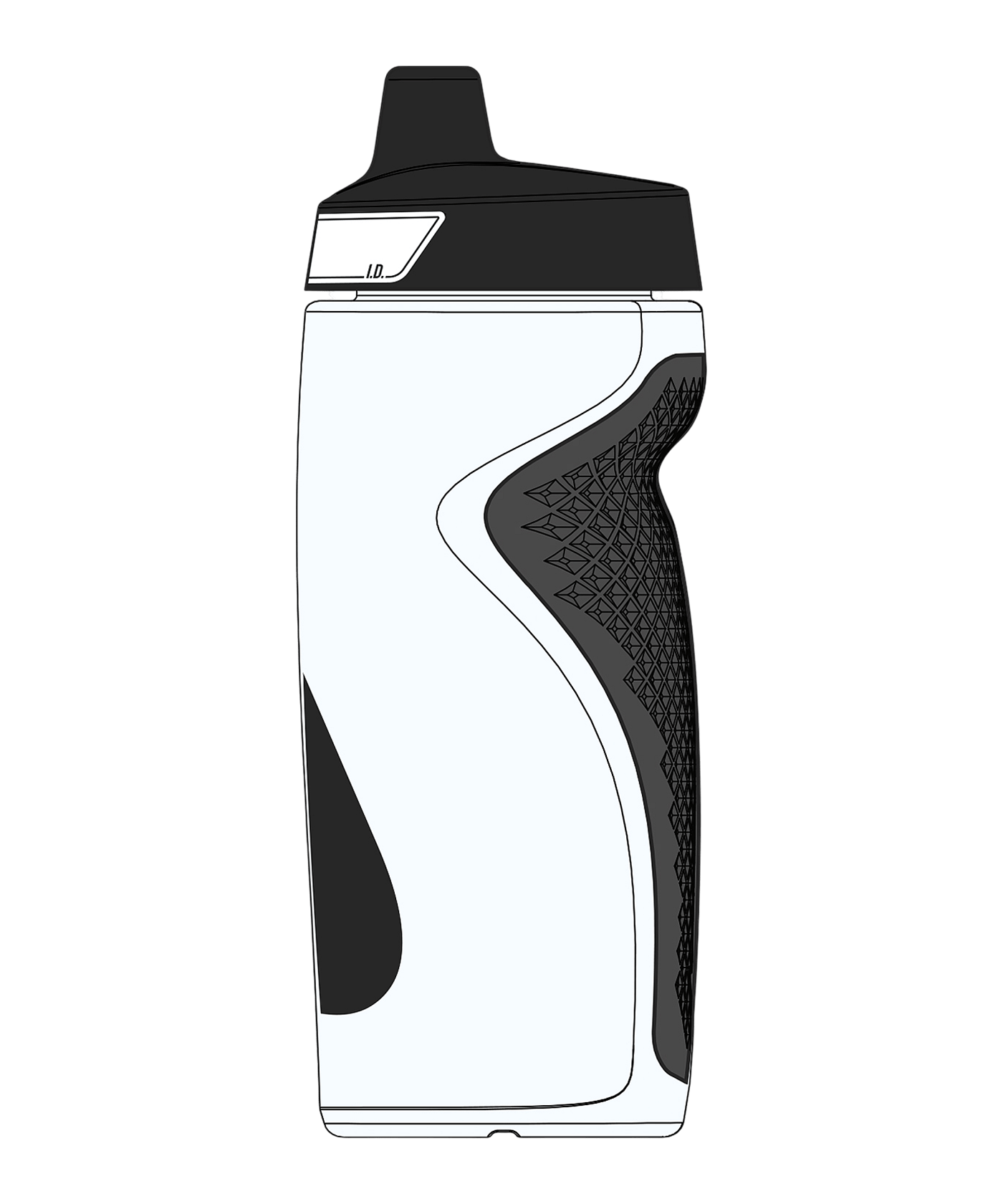Nike Refuel Grip 532ml Flasche Weiss F173 - weiss