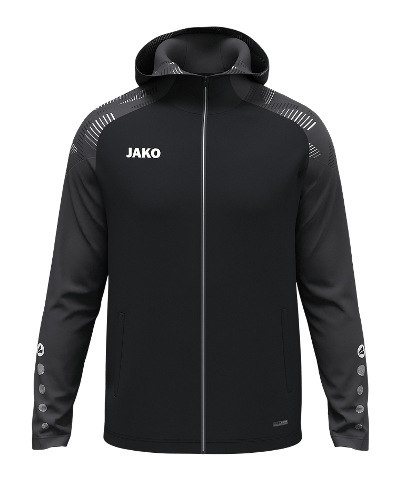 JAKO Sonic Kapuzenjacke Damen Schwarz F801 - schwarz