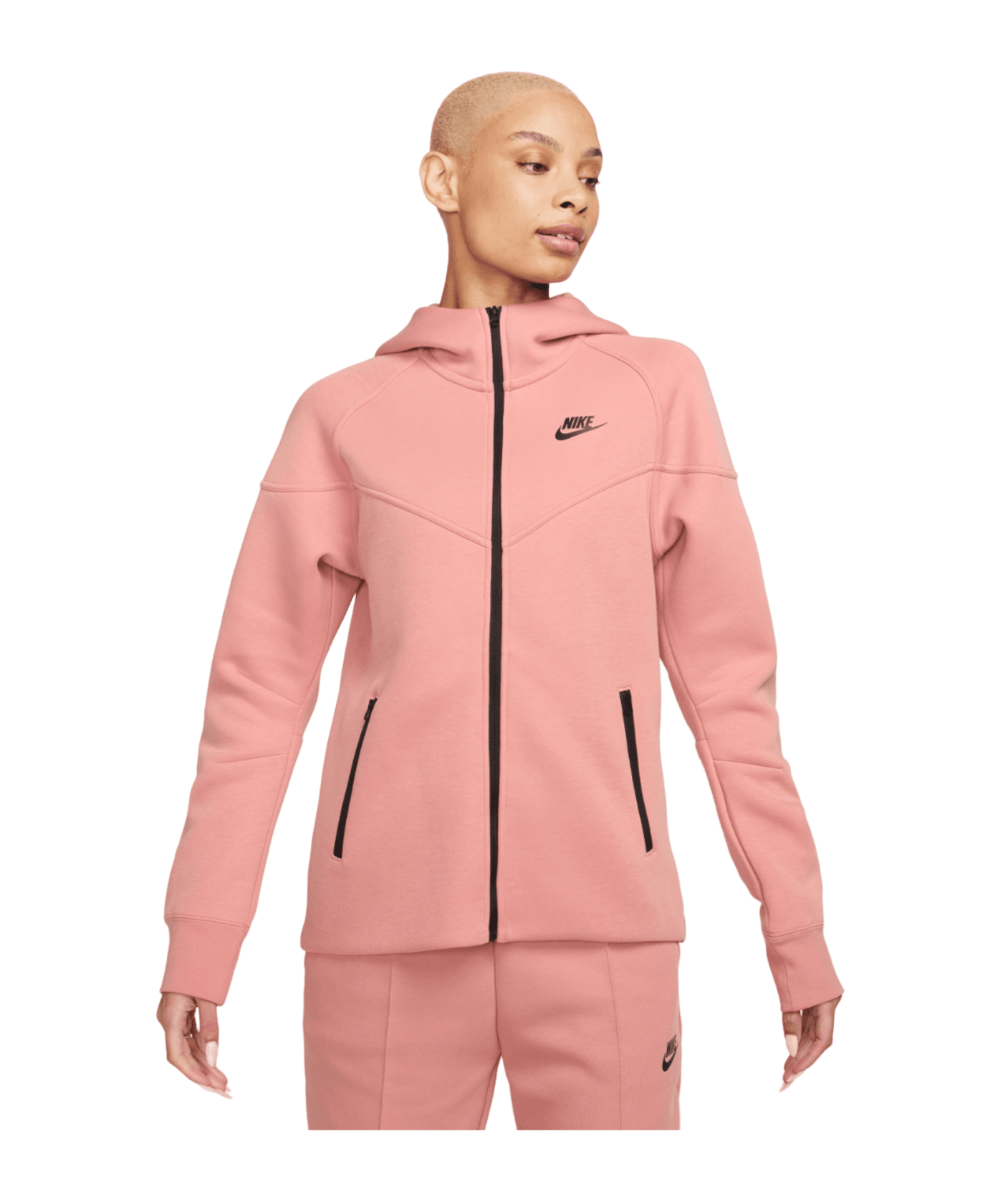 Nike Tech Fleece Windrunner Damen Rot F618 - rot