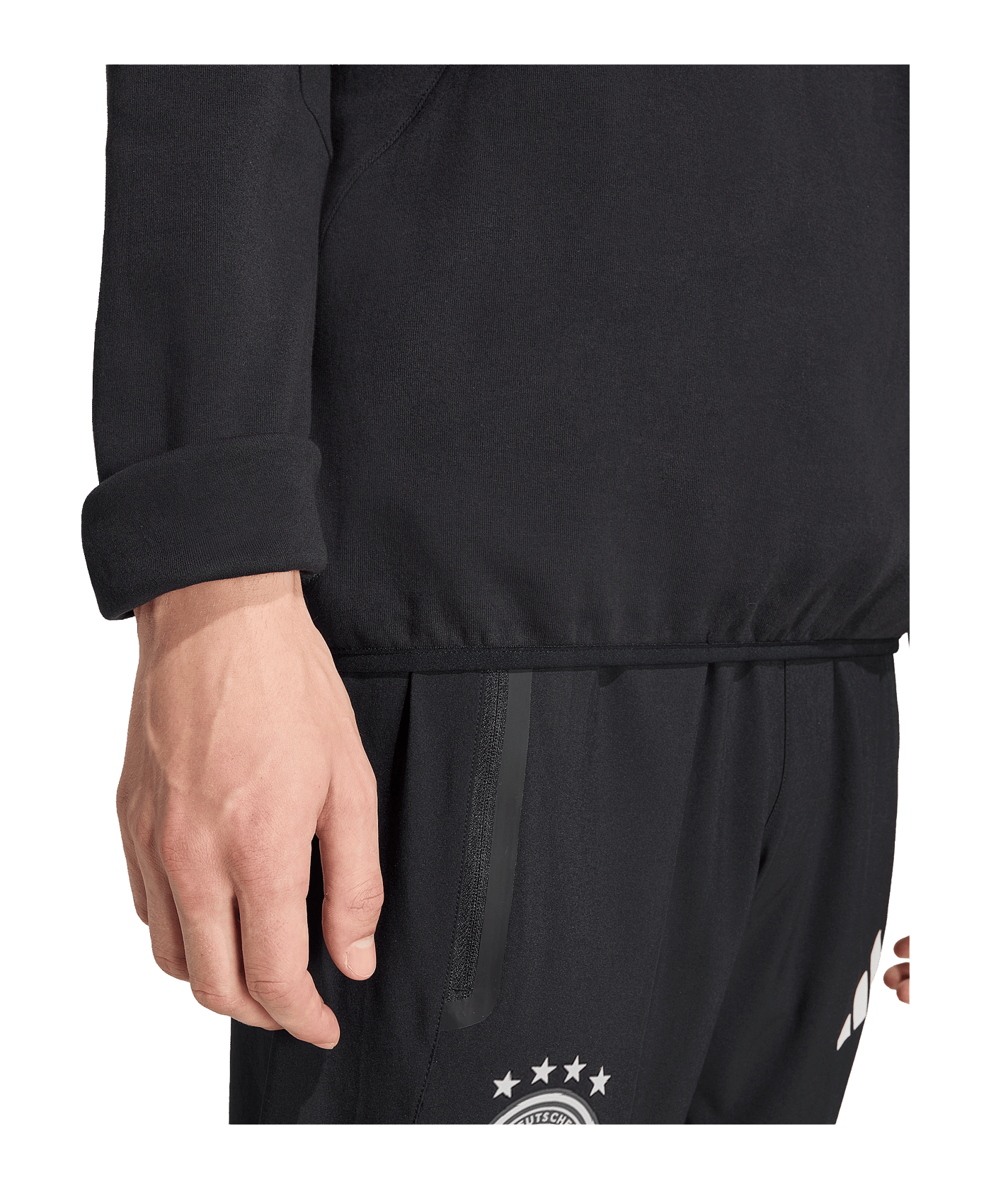 adidas DFB Deutschland Tiro Travel Sweatshirt Schwarz - schwarz