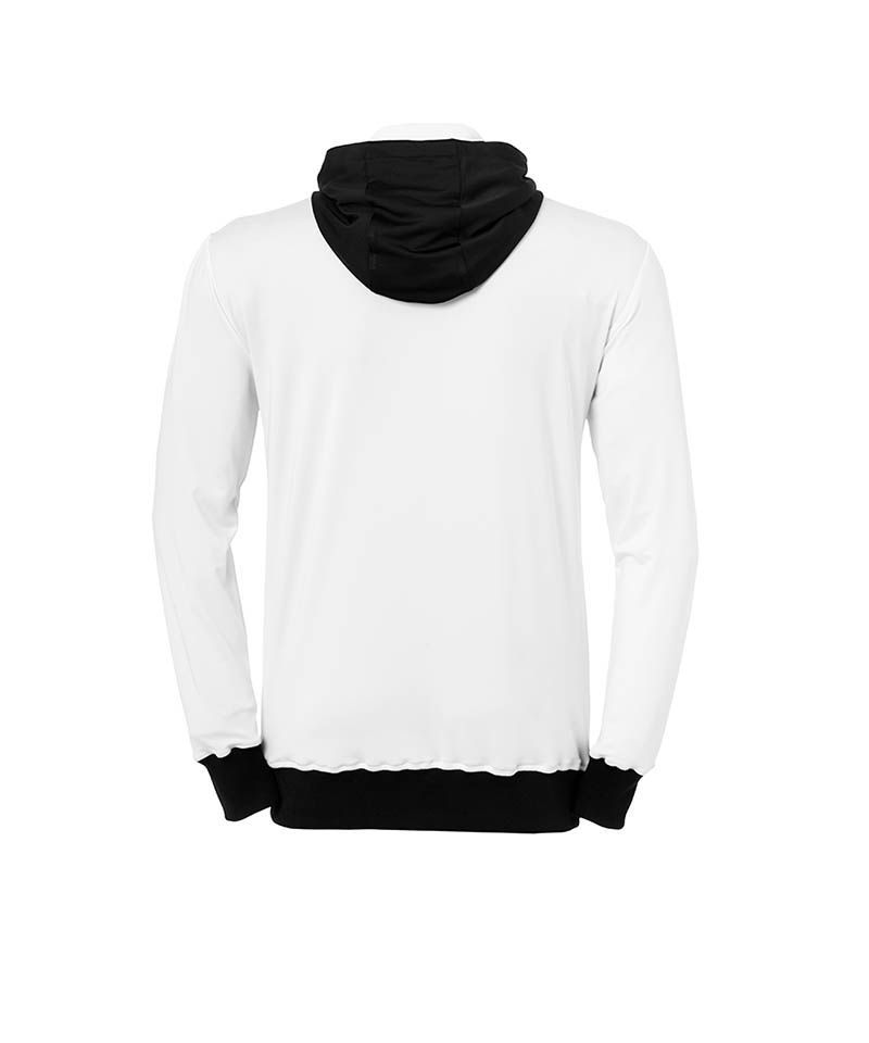 Uhlsport Goal Tec Kapuzenjacke Weiss Schwarz F03 - weiss
