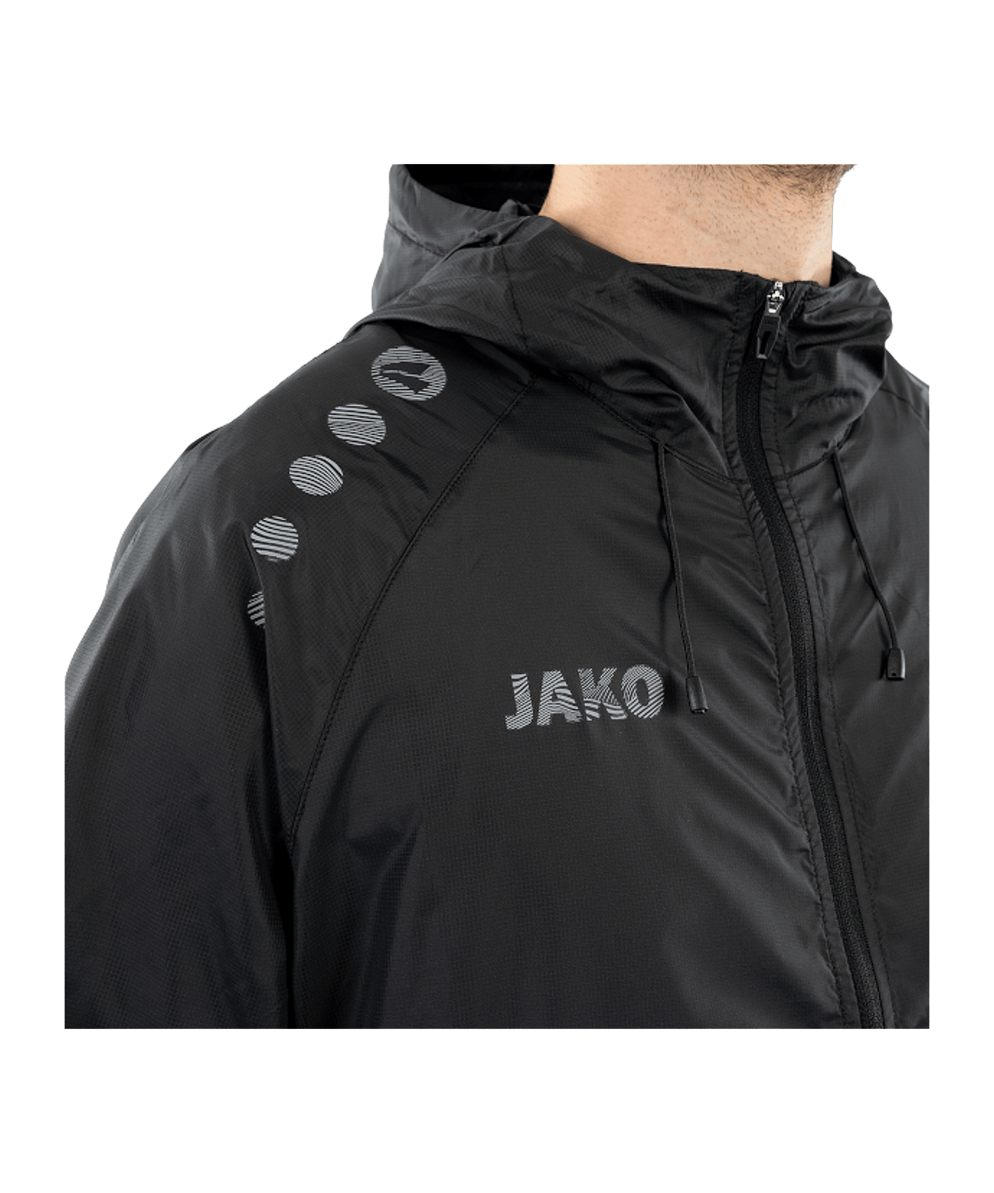 JAKO Flow Lightweight Jacke Schwarz F800 - schwarz