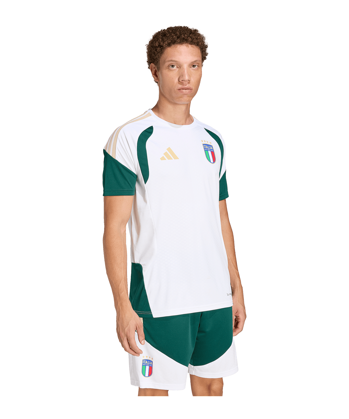 adidas Italien Tiro Trainingsshirt Weiß - weiss