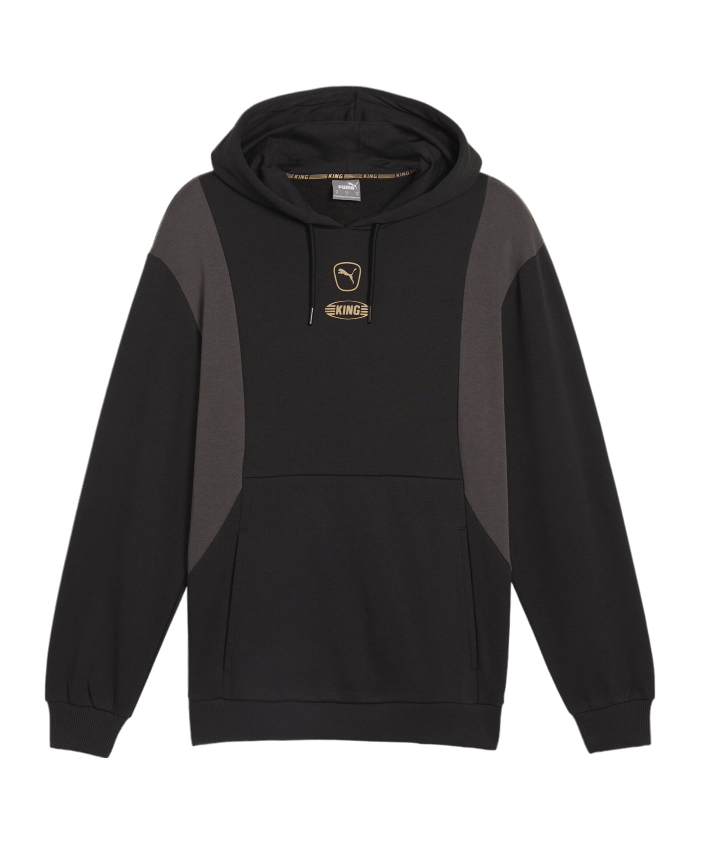 PUMA KING Top Hoody Schwarz Grau F04 - schwarz