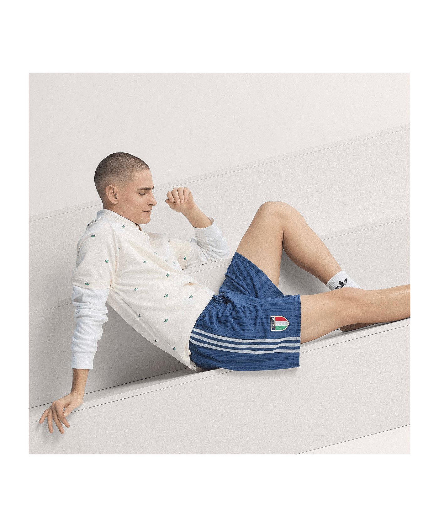 adidas FIGC Italien Originals Short Blau - blau
