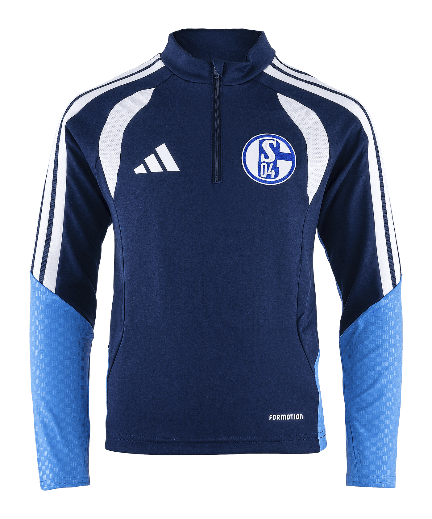 adidas FC Schalke 04 Team Training Zip Top Kids Blau - blau
