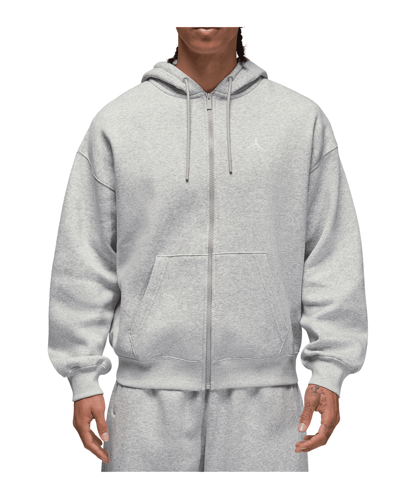 Jordan Brooklyn Oversized Kapuzenjacke Grau F050 - grau