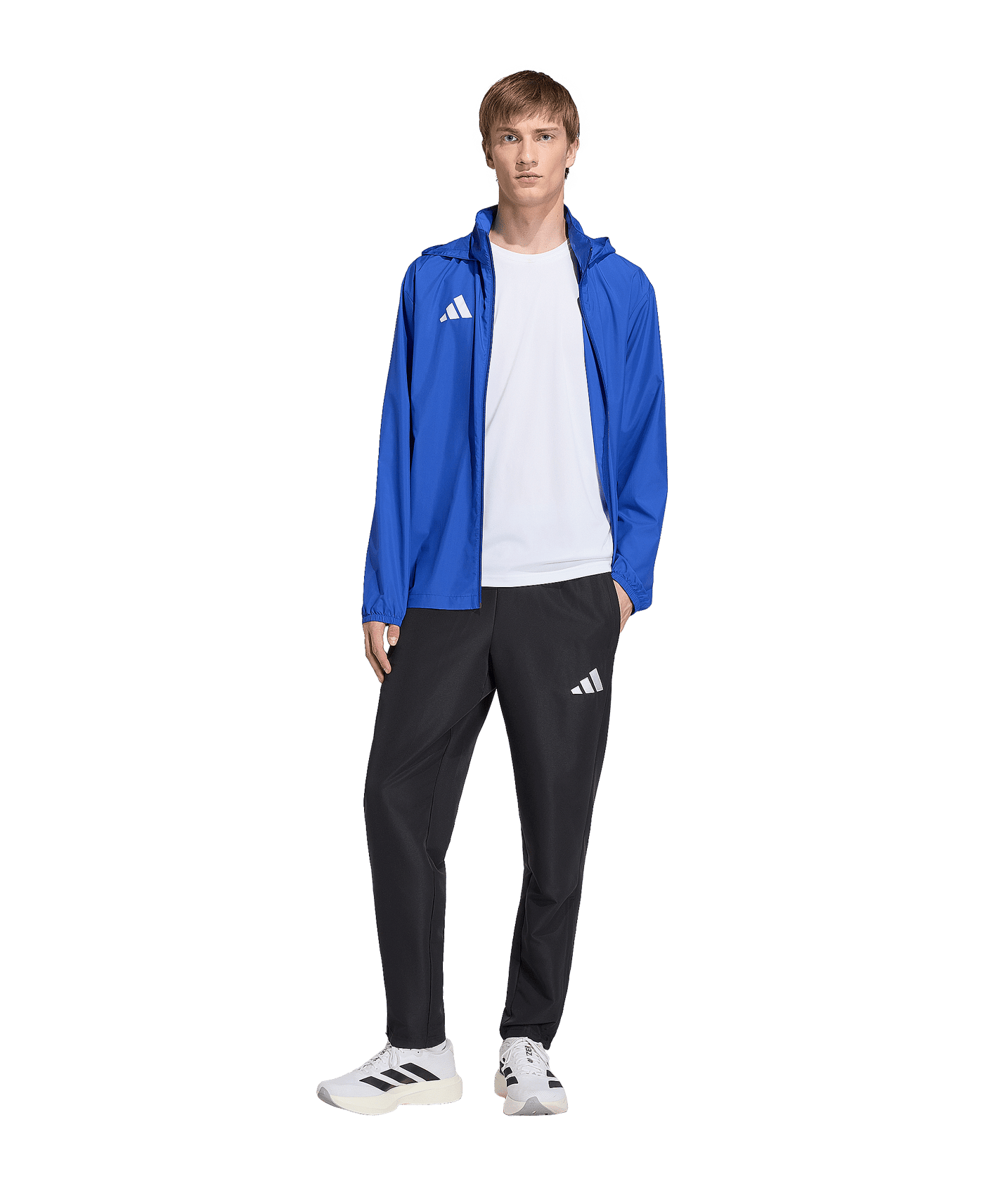 adidas Entrada 26 Regenjacke Blau - blau