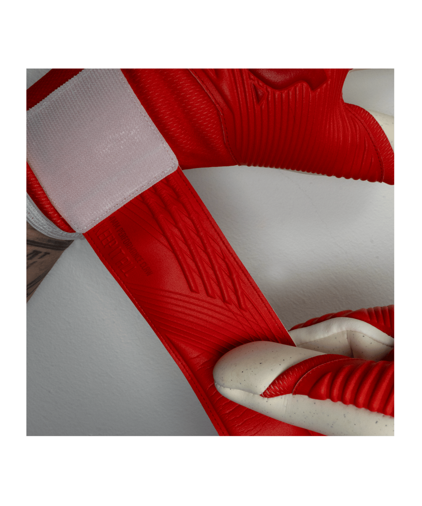KEEPERsport Varan8 Pro NC Raw Impact  TW-Handschuhe Rot Weiss F166 - rot