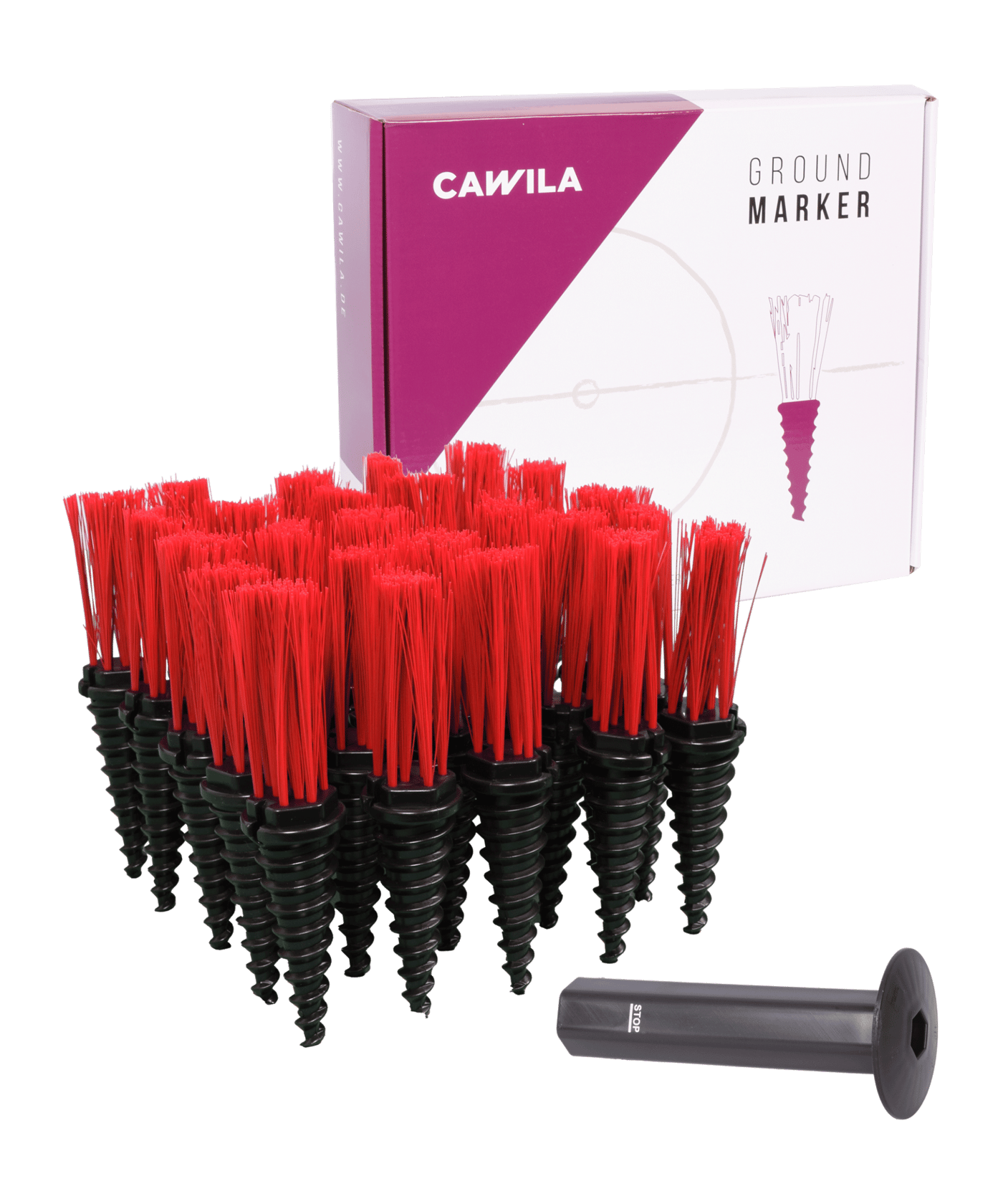 Cawila Einmesshilfe PITCH 25er Set Rot - rot