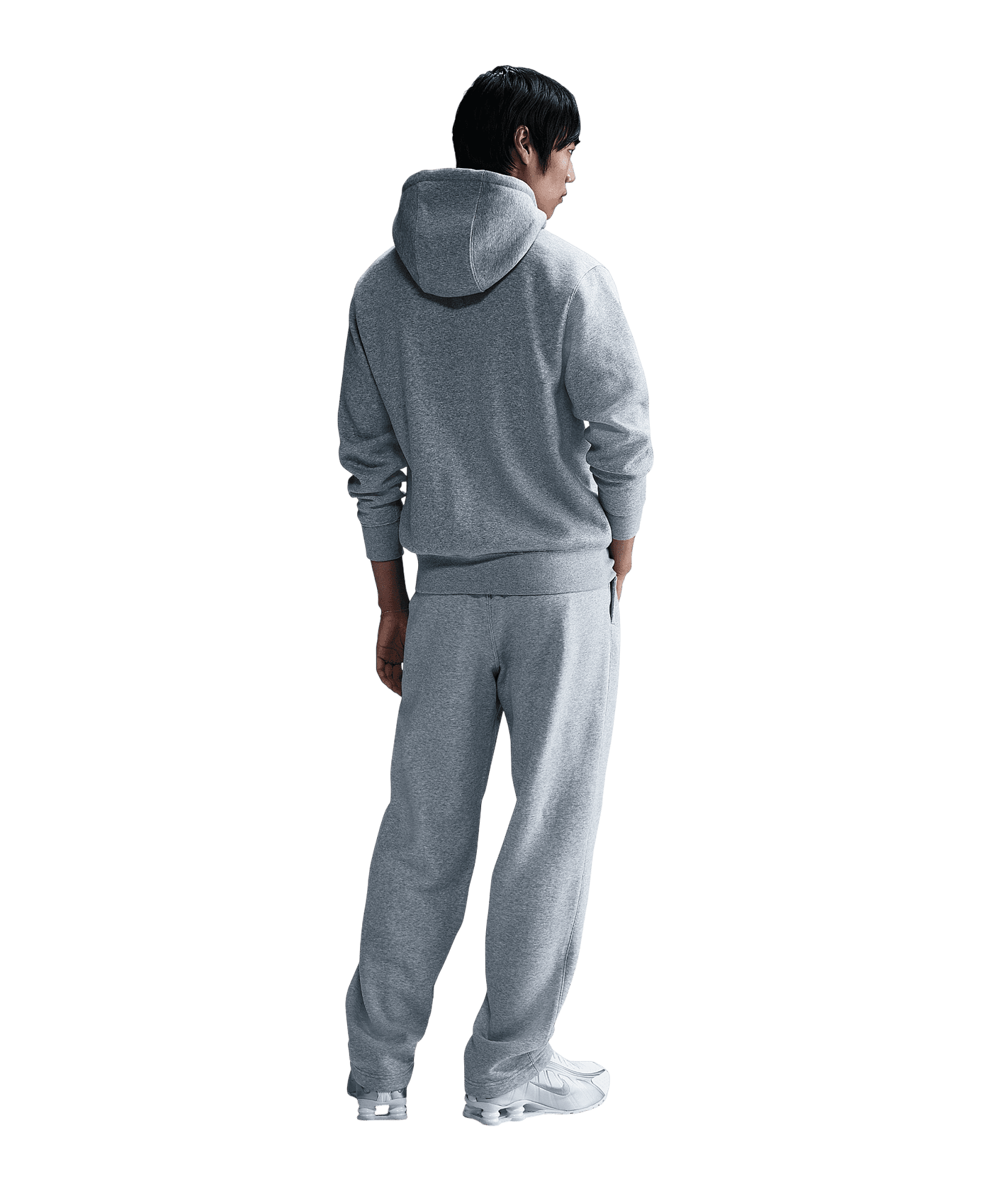 Nike Club Fleece Kapuzenjacke Grau F063 - grau