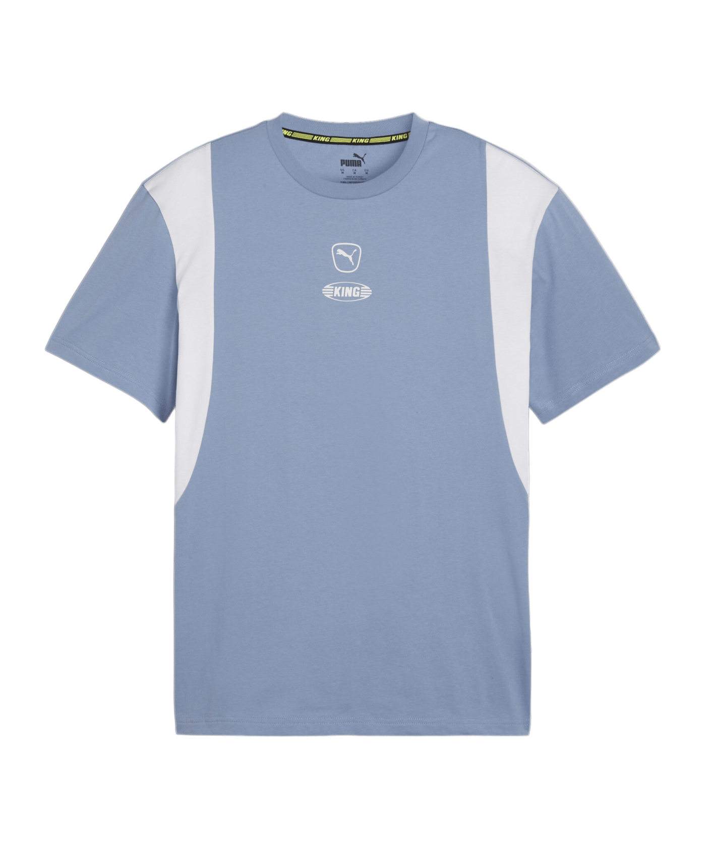 PUMA KING Top T-Shirt Blau Weiss F05 - hellblau