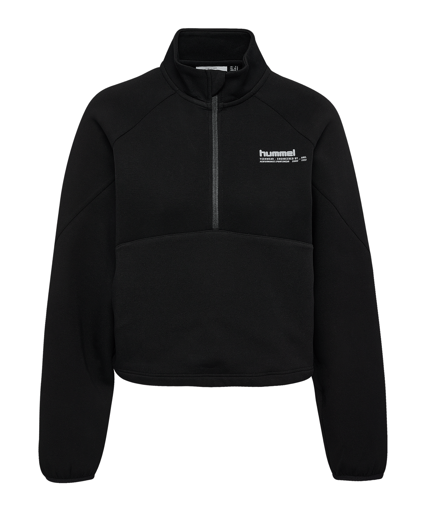 Hummel Tech Fleece Boxy Half Zip Sweatshirt Damen Schwarz F2001