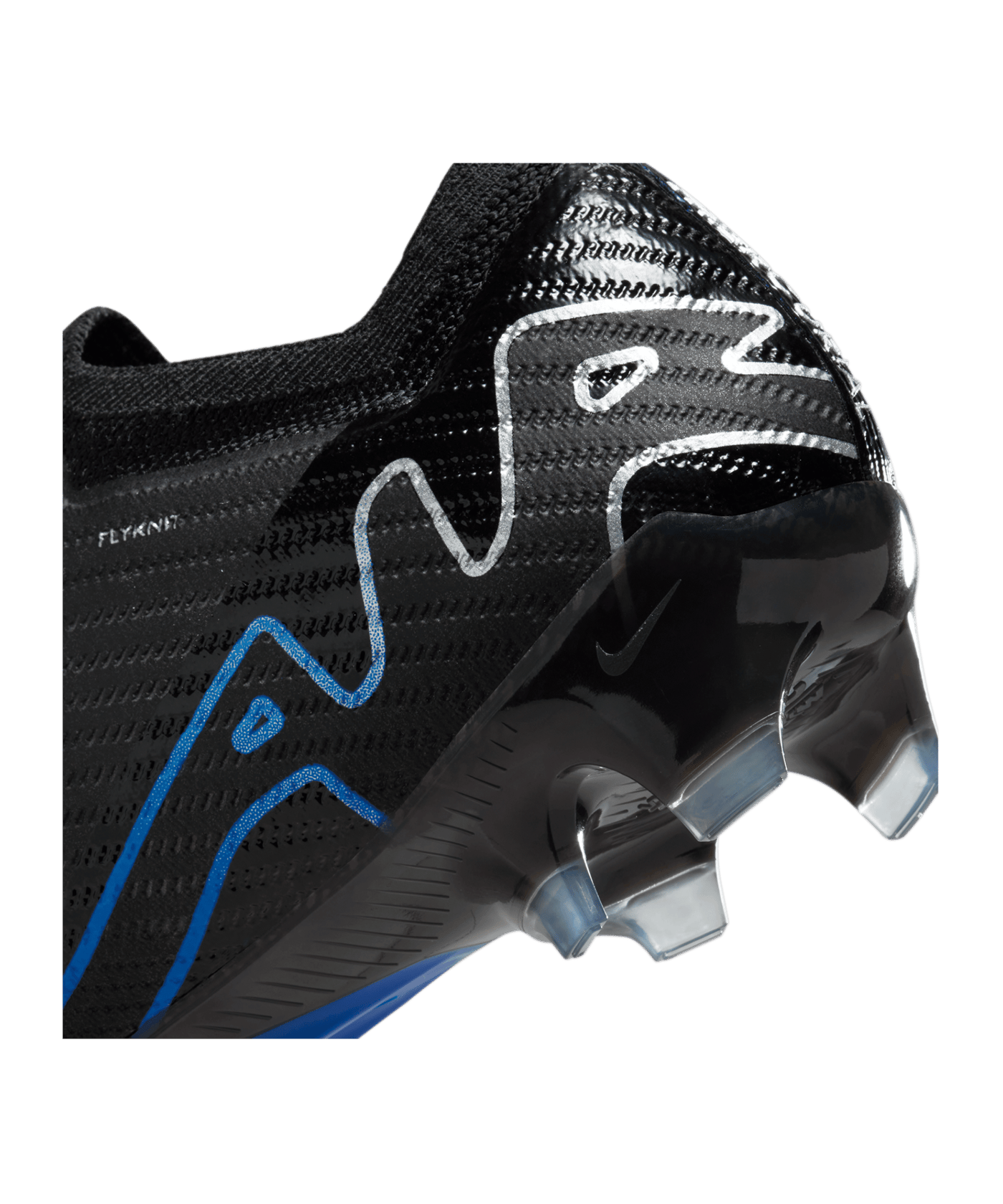 Nike Air Zoom Mercurial Vapor XV Elite FG Shadow Schwarz Silber Blau F040 - schwarz