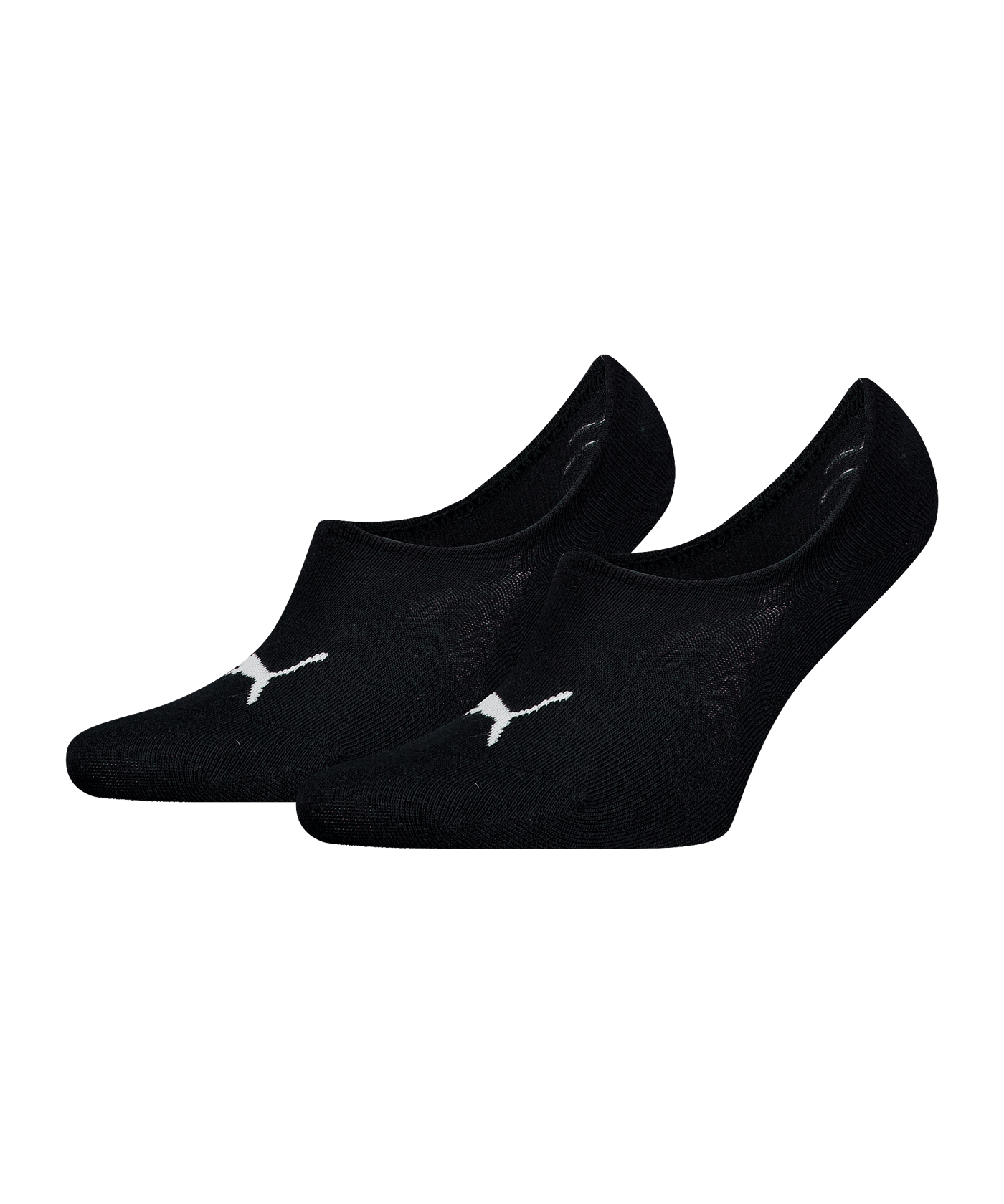 PUMA Füsslinge 2er Pack Socken Schwarz F001 - schwarz