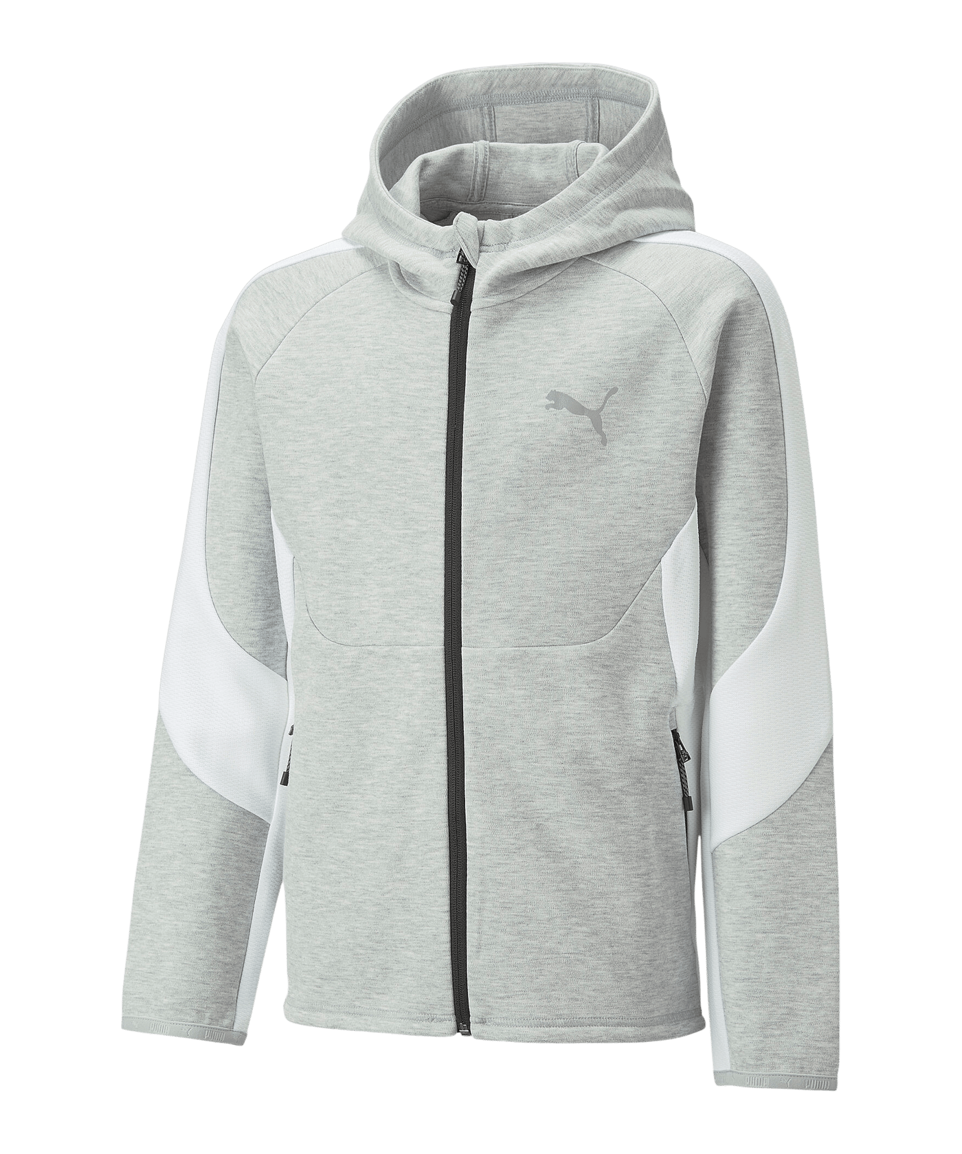 PUMA EVOSTRIPE Kapuzenjacke Kids Grau F04