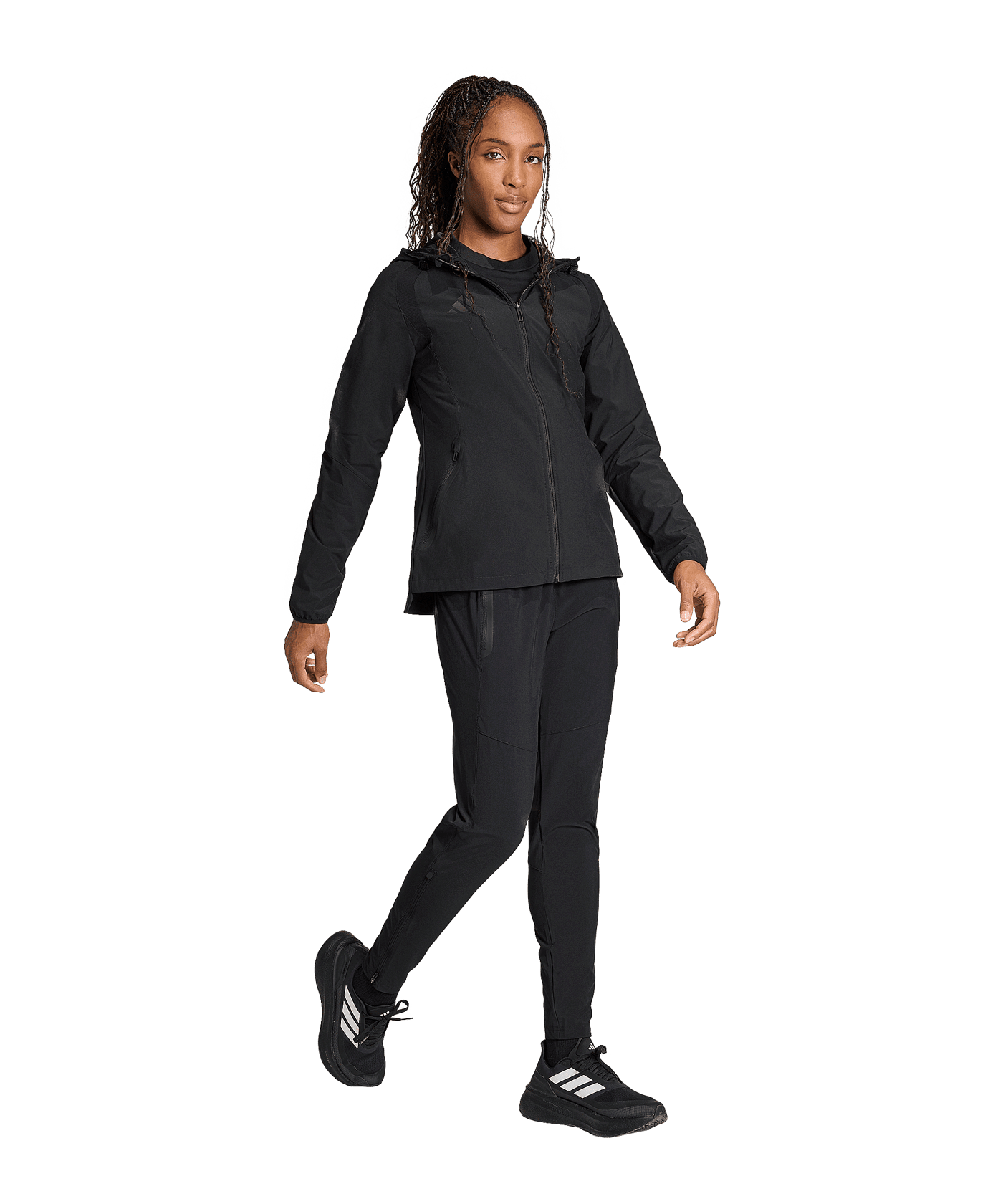 adidas Trivo Travel Windjacke Damen Schwarz - schwarz