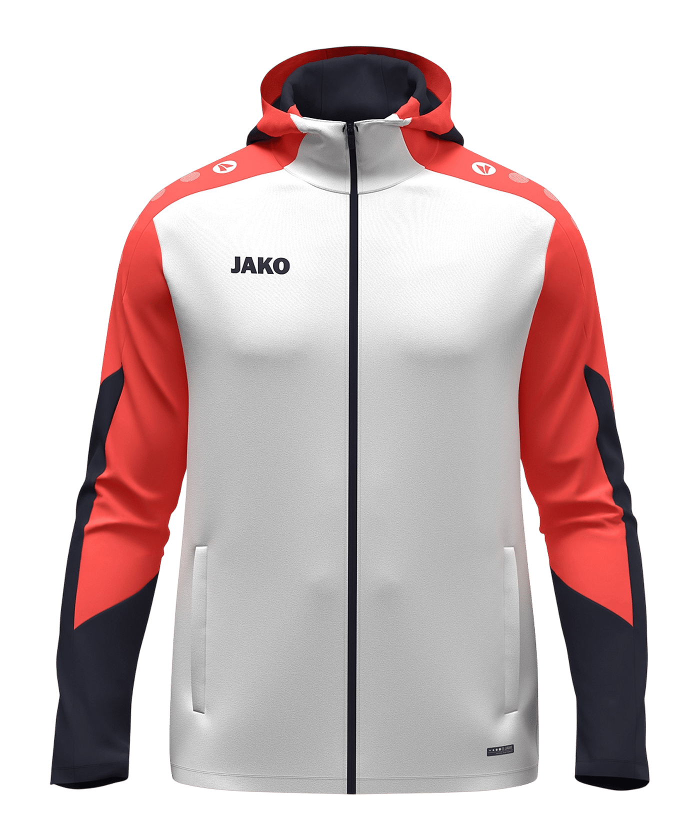 JAKO Dynamic Kapuzenjacke Weiß F026 - weiss